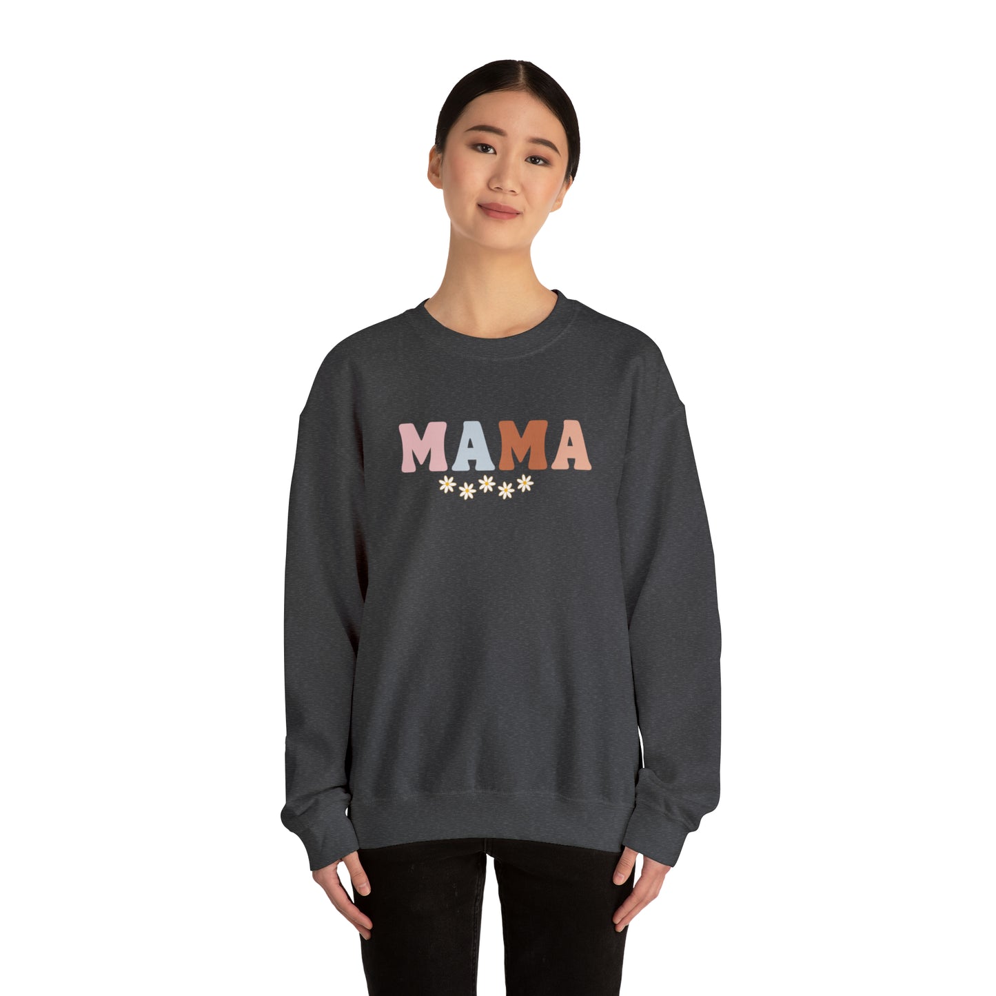 Mama Daisy Unisex Heavy Blend  Crewneck Sweatshirt