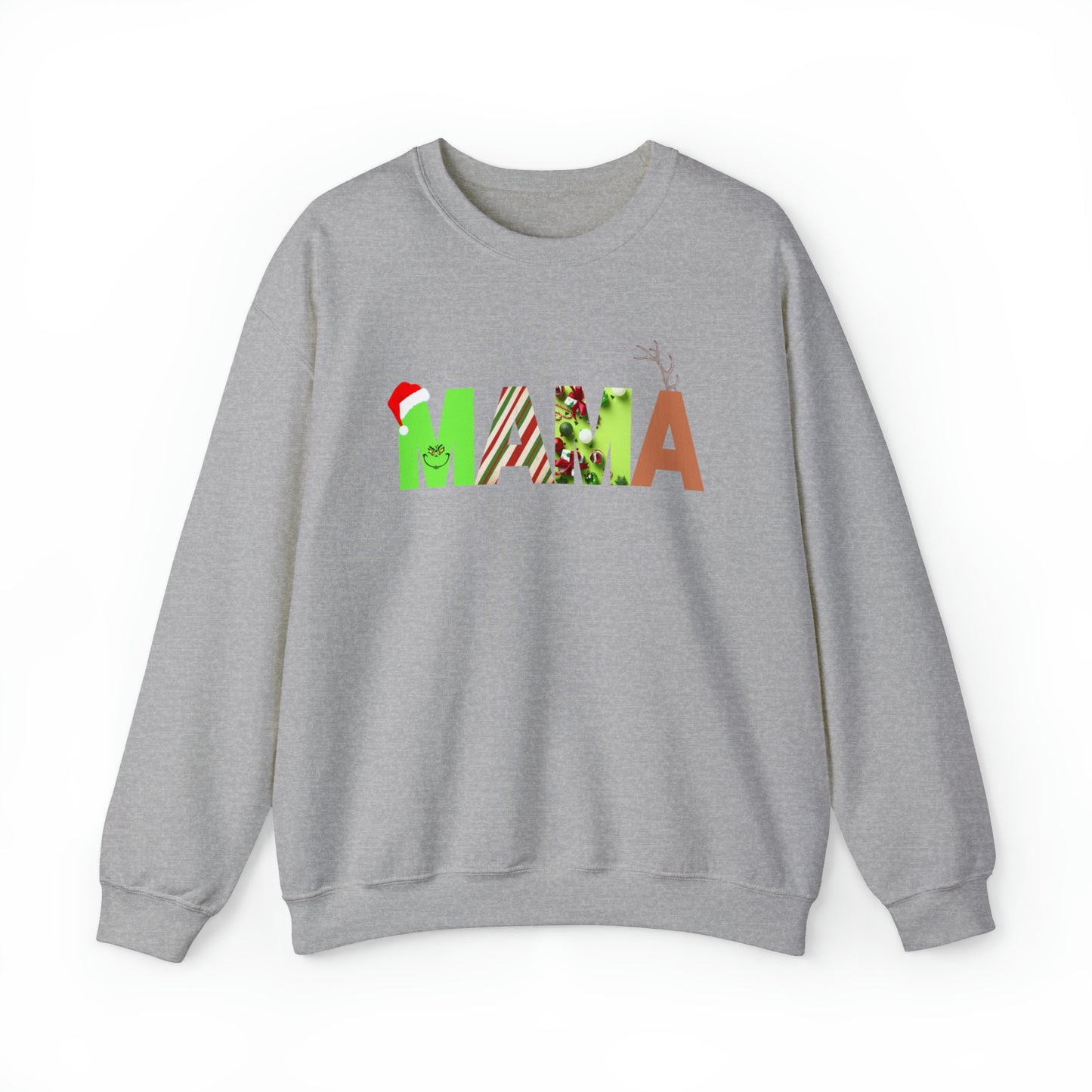 Mama Grinch Unisex Heavy Blend Crewneck Sweatshirt
