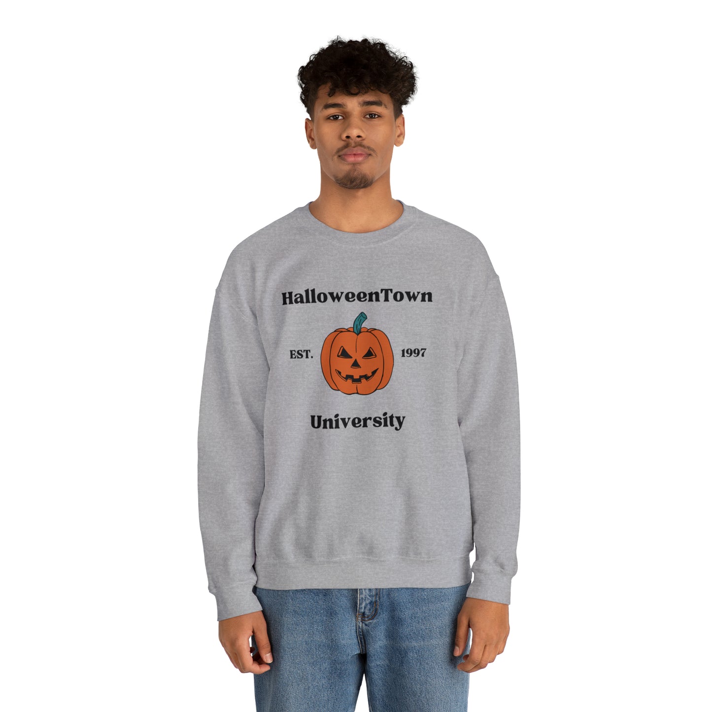 Halloween Town Pumpkin Crewneck Sweatshirt