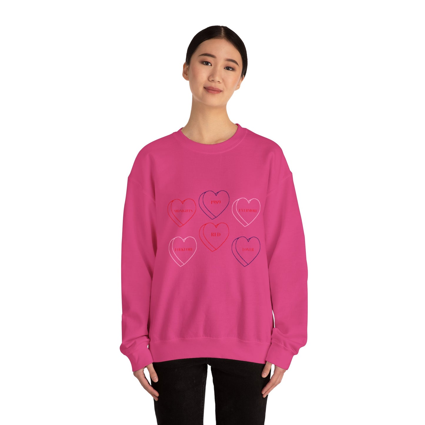 Taylor Eras Heart Crewneck Sweatshirt