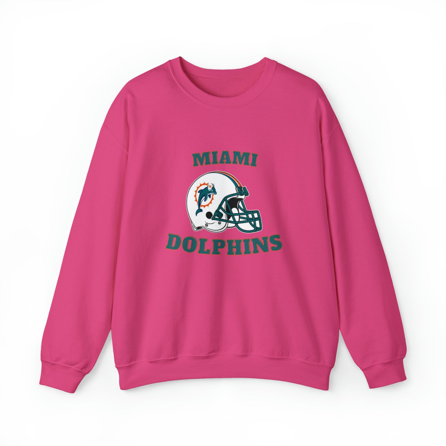 Miami Dolphins Unisex Heavy Blend Crewneck Sweatshirt