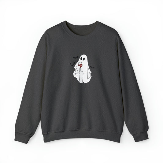 Ghost Wine Unisex Heavy Blend Crewneck Sweatshirt