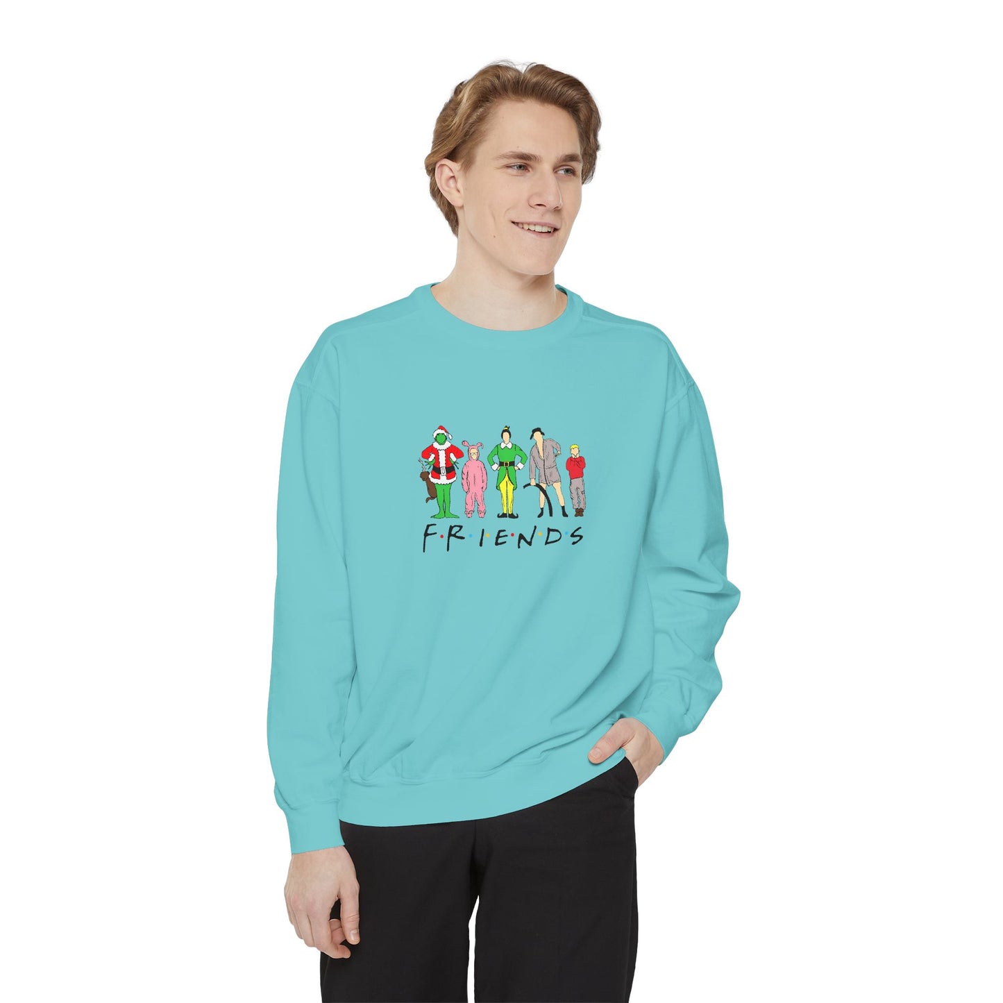 Friends comfort colors Unisex Garment-Dyed Sweatshirt