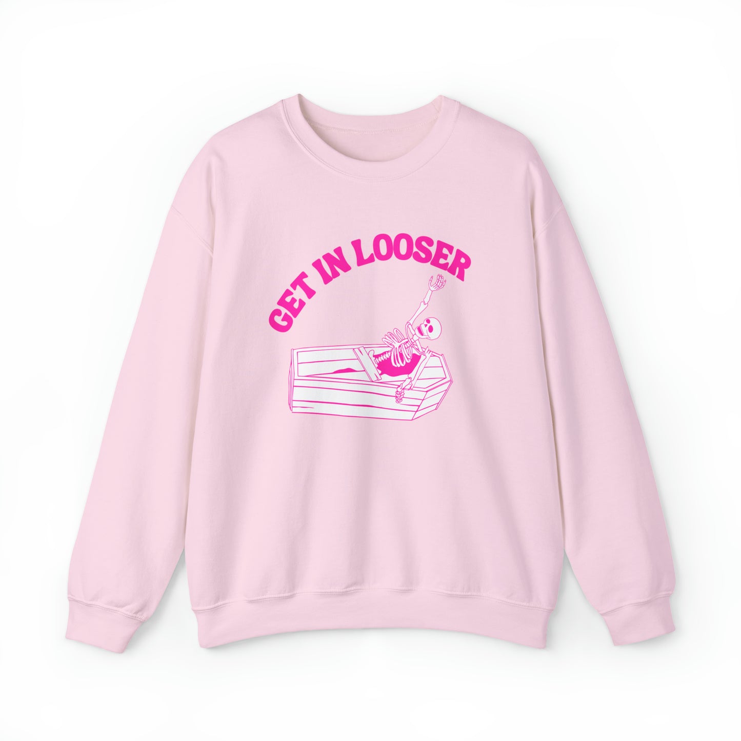 Get In Looser Skeleton Unisex Heavy Blend Crewneck Sweatshirt