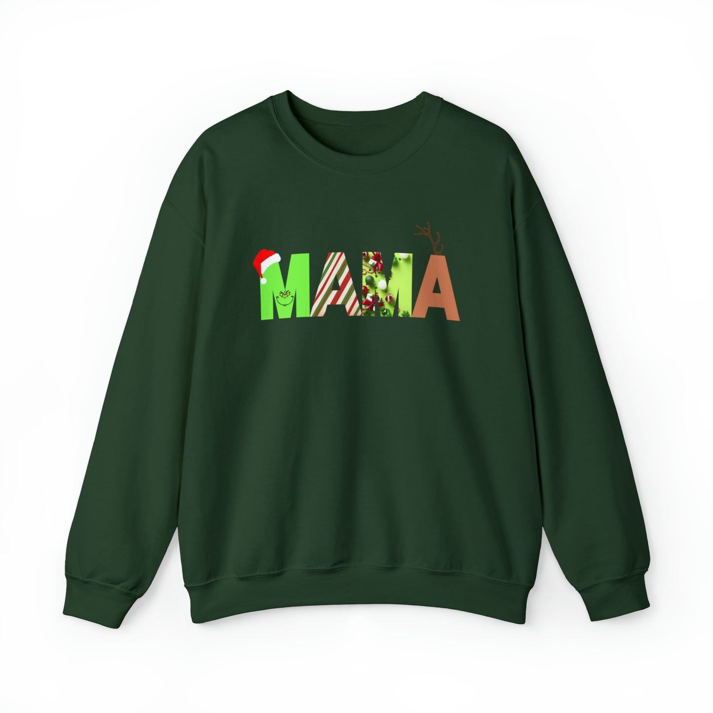 Mama Grinch Unisex Heavy Blend Crewneck Sweatshirt