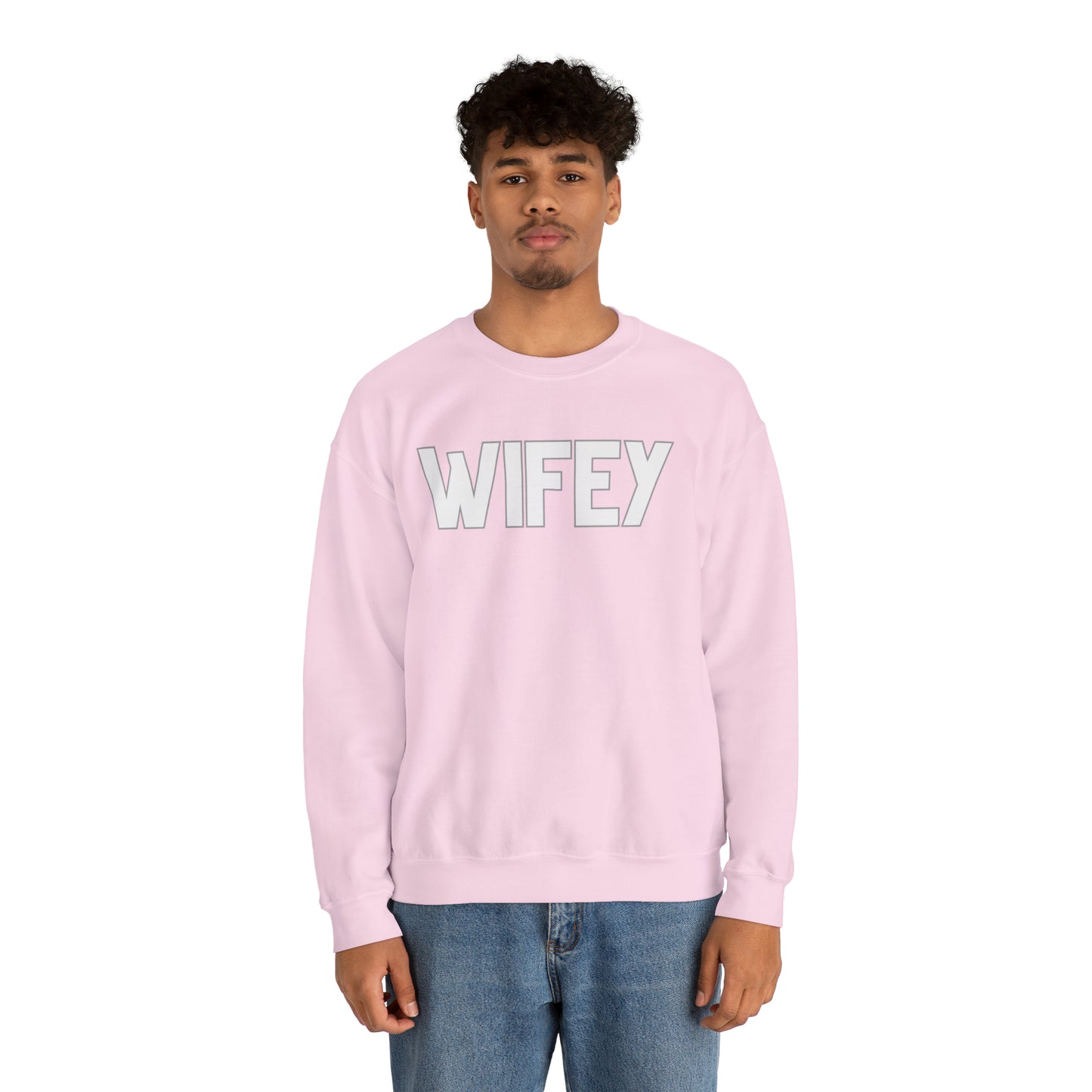 Wifey Unisex Heavy Blend Crewneck Sweatshirt