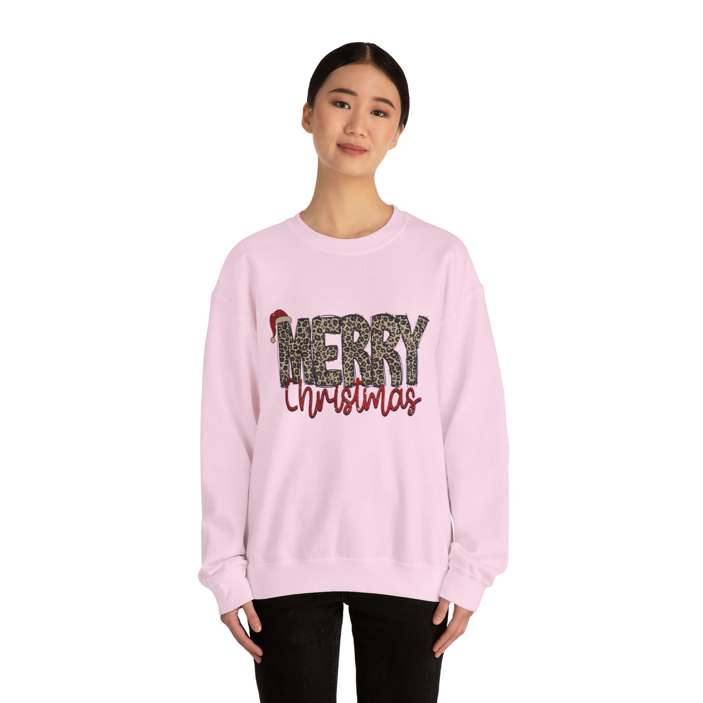 Merry Christmas Cheetah Unisex Sweatshirt