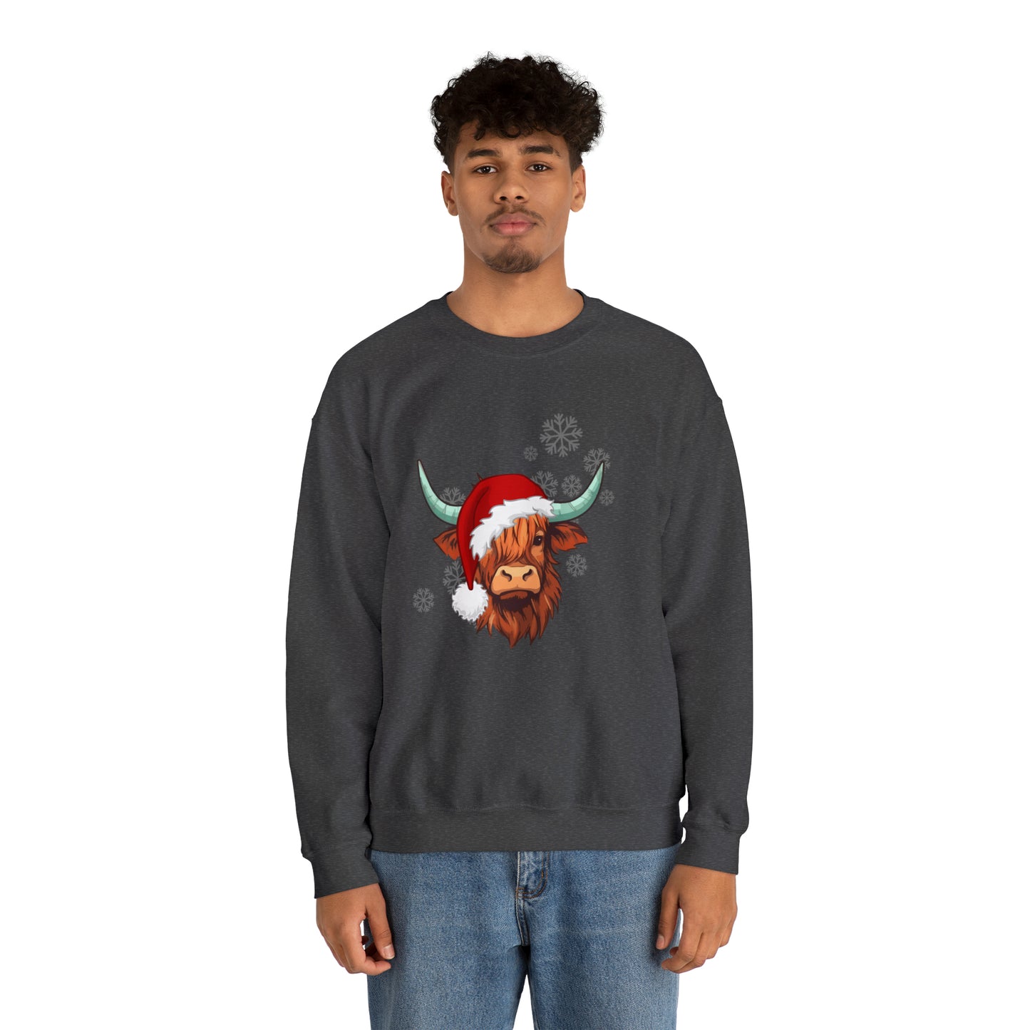 Highland Cow Santa Unisex Sweatshirt