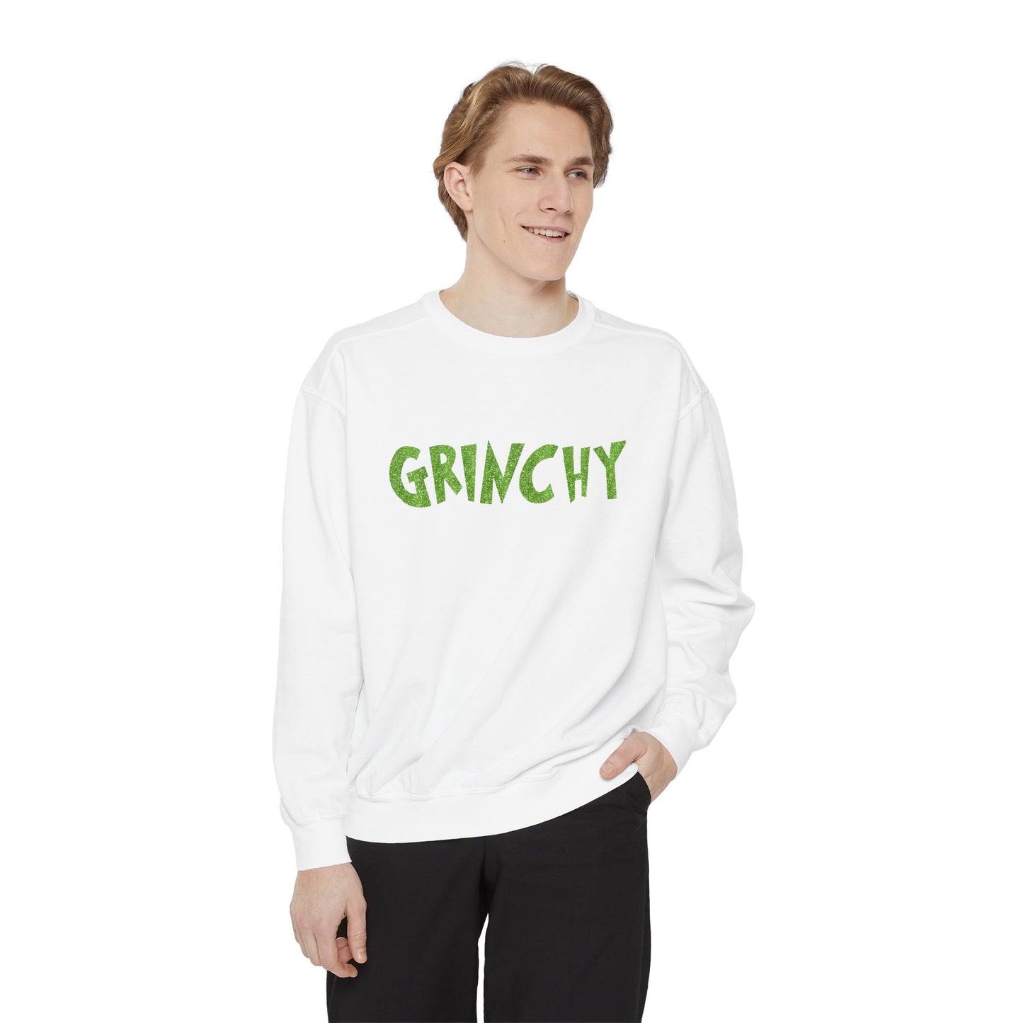 Grinchy Comfort Colors Unisex Garment-Dyed Sweatshirt