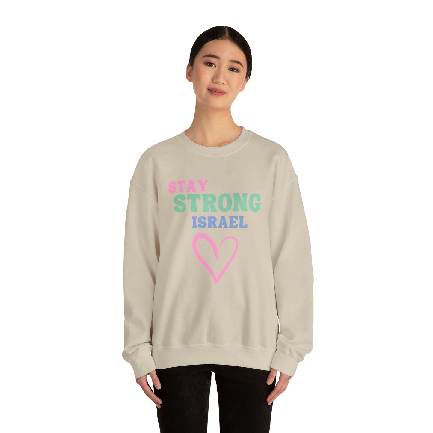 Stay Strong Israel Unisex Heavy Blend Crewneck Sweatshirt