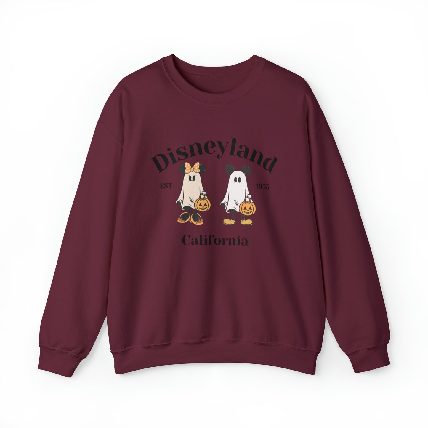 Disneyland Mickey And Minnie Ghost Unisex Heavy Blend Crewneck Sweatshirt