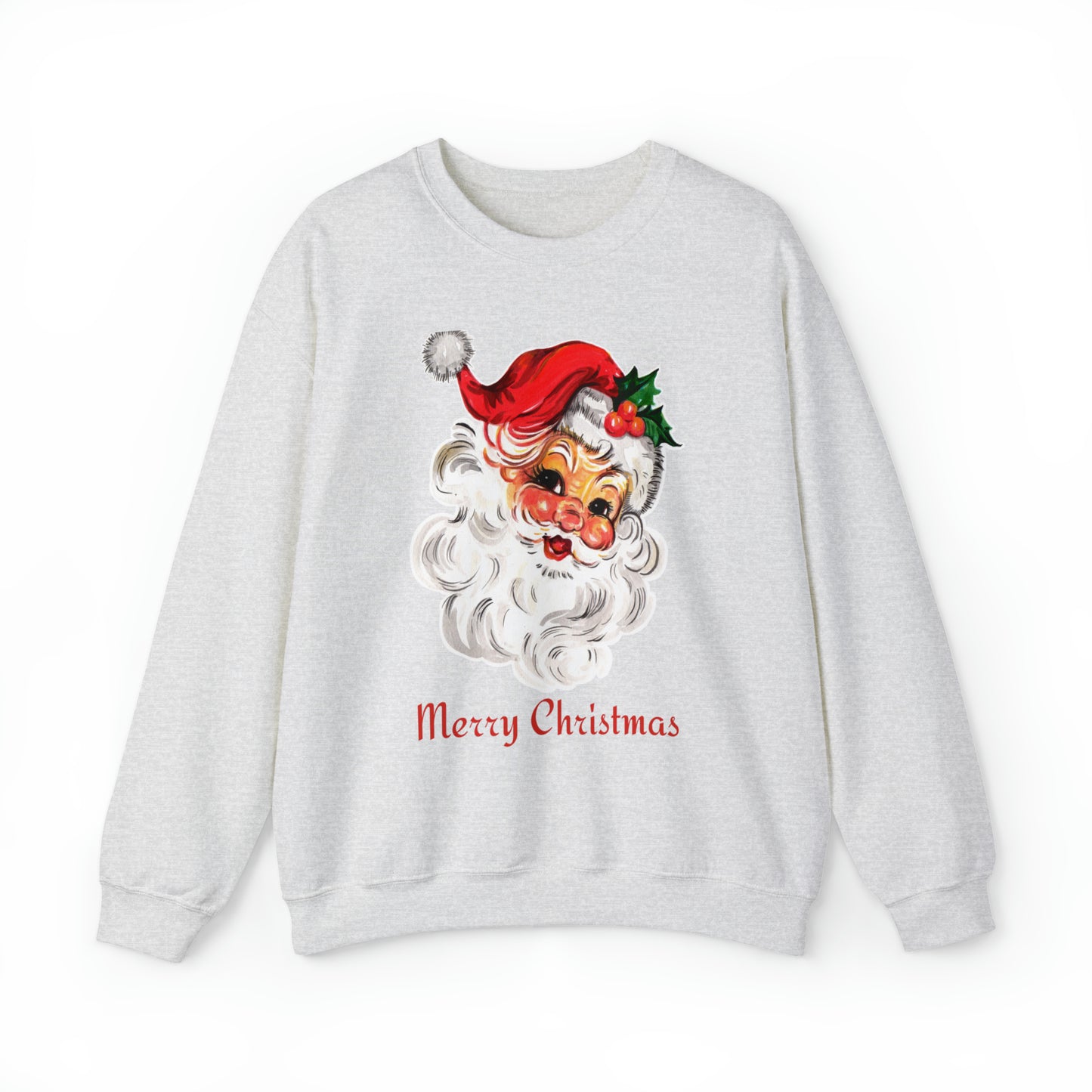 Merry Christmas Vintage Santa Unisex Heavy Blend Crewneck Sweatshirt