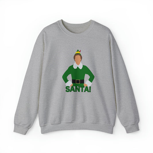 Santa Buddy Elf Unisex Heavy Blend Crewneck Sweatshirt