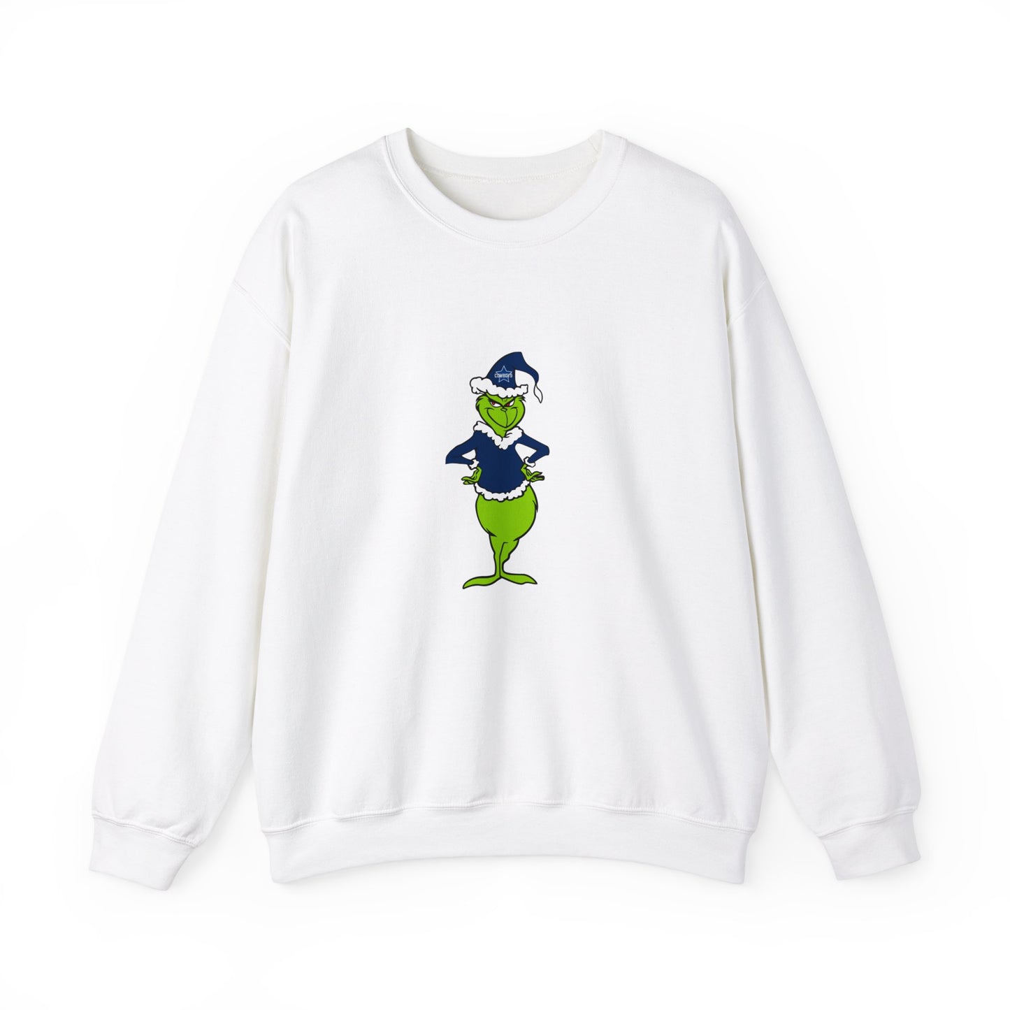 Dallas Cowboys Grinch Unisex Heavy Blend Crewneck Sweatshirt
