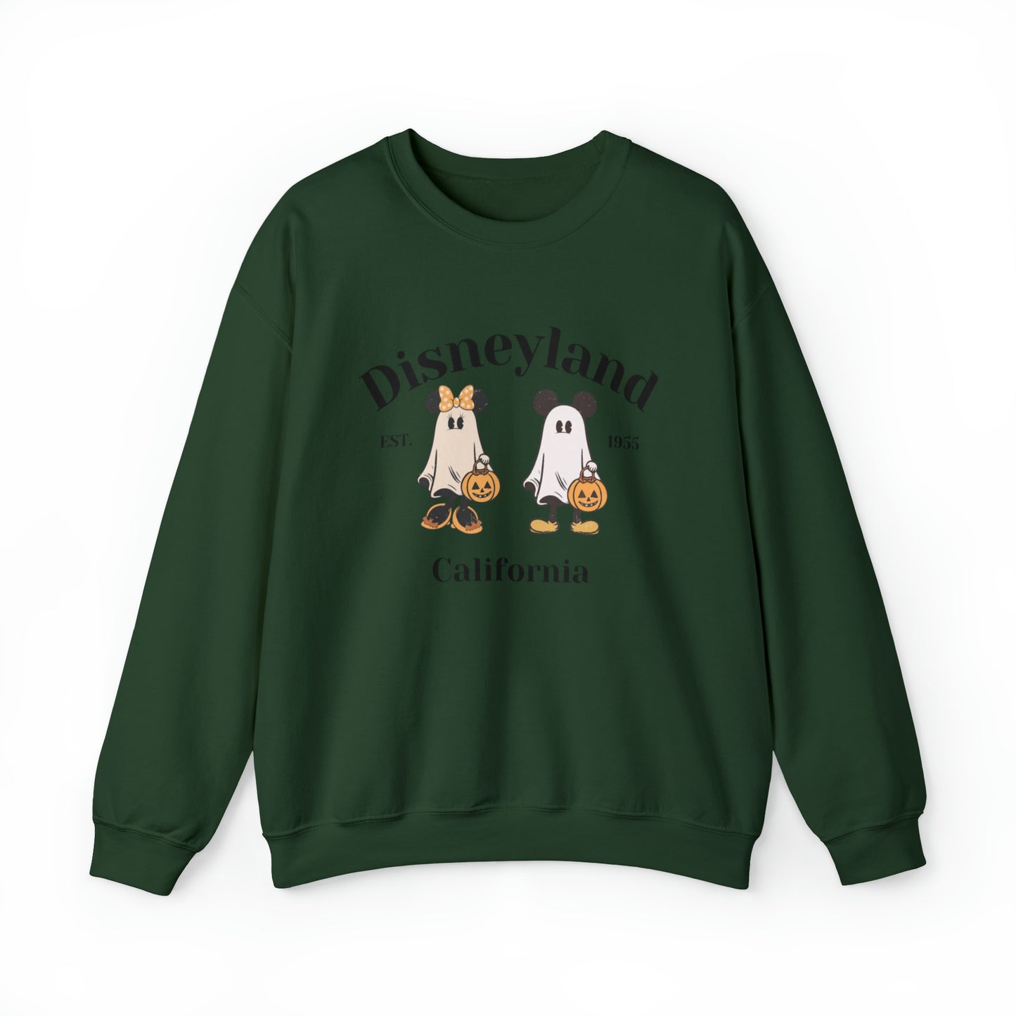 Disneyland Mickey And Minnie Ghost Unisex Heavy Blend Crewneck Sweatshirt