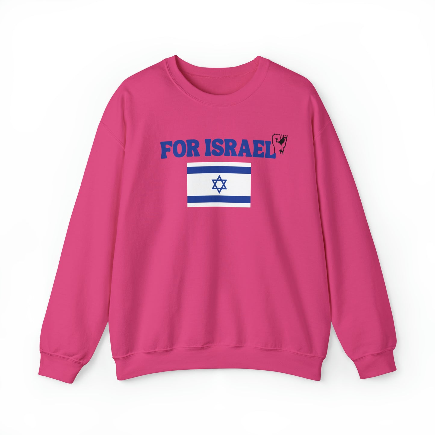 For Israel Unisex Heavy Blend Crewneck Sweatshirt