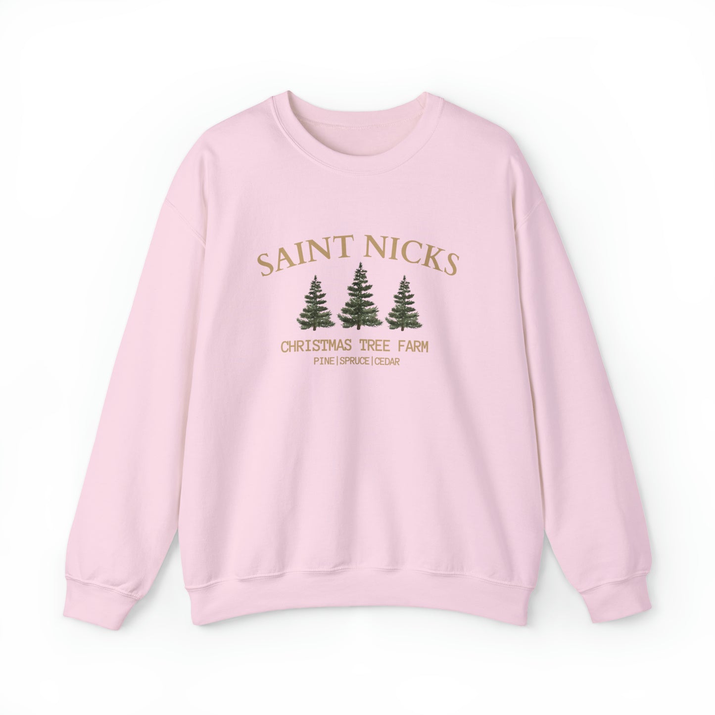 Saint Nicks Christmas Trees Unisex Heavy Blend Crewneck Sweatshirt