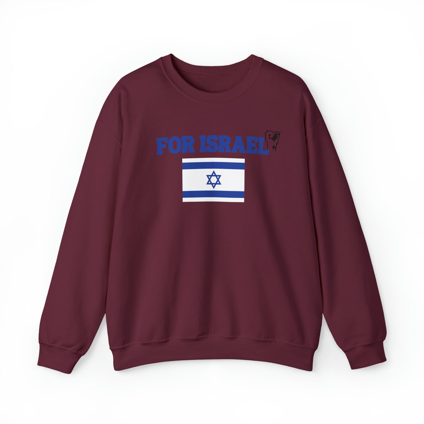 For Israel Unisex Heavy Blend Crewneck Sweatshirt