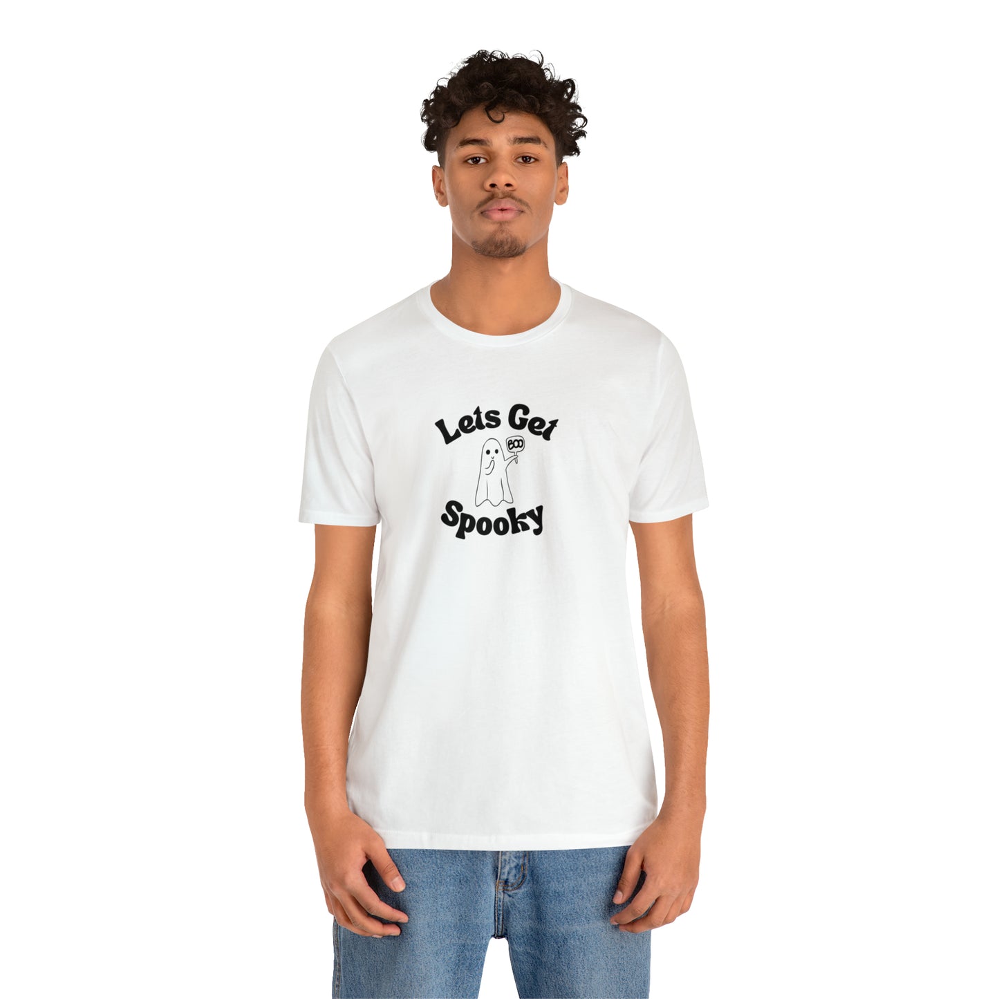 Let’s Get Spooky Ghost Unisex Jersey Short Sleeve Tee