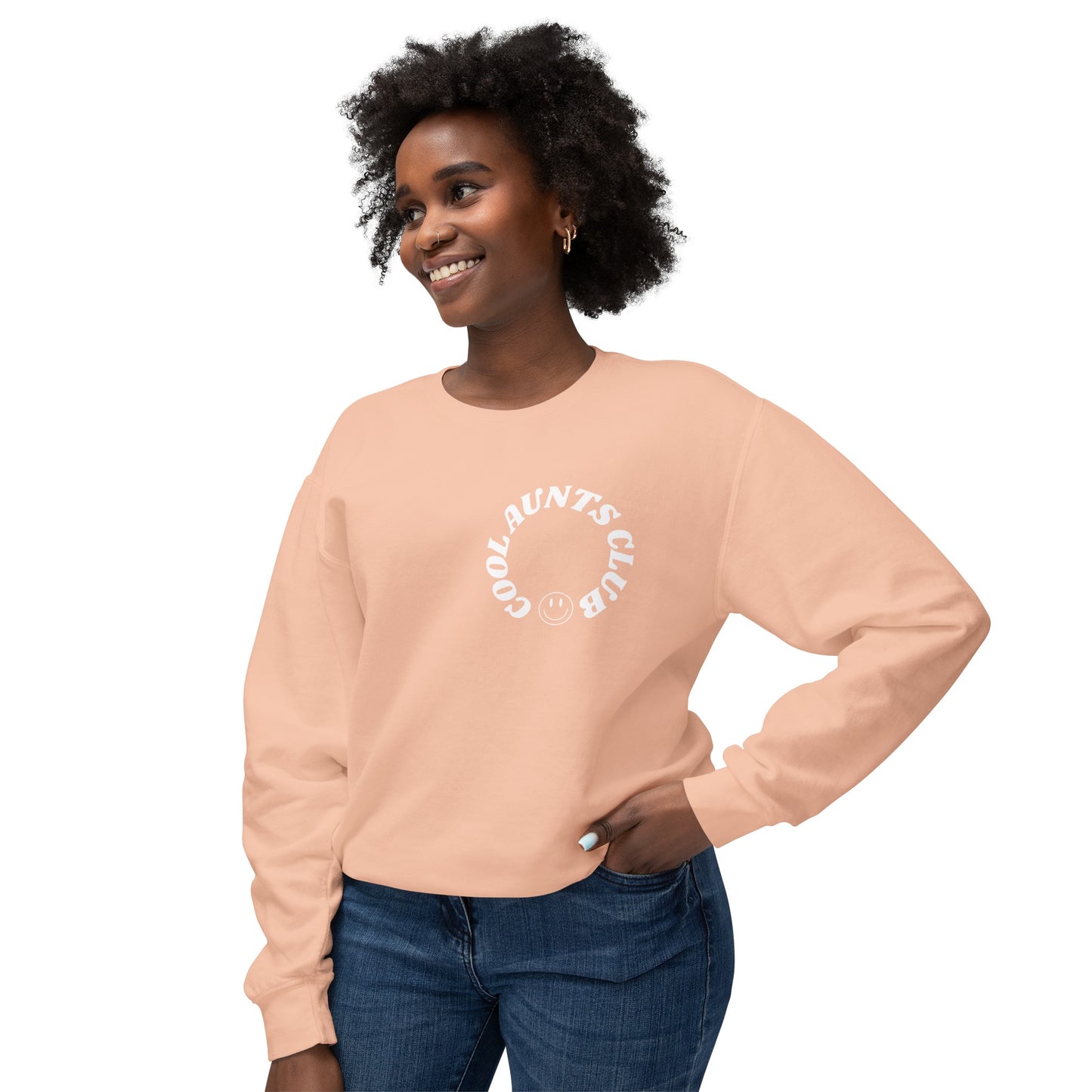 Comfort colors Cool Aunts Club Unisex Lightweight Crewneck Sweatshirt