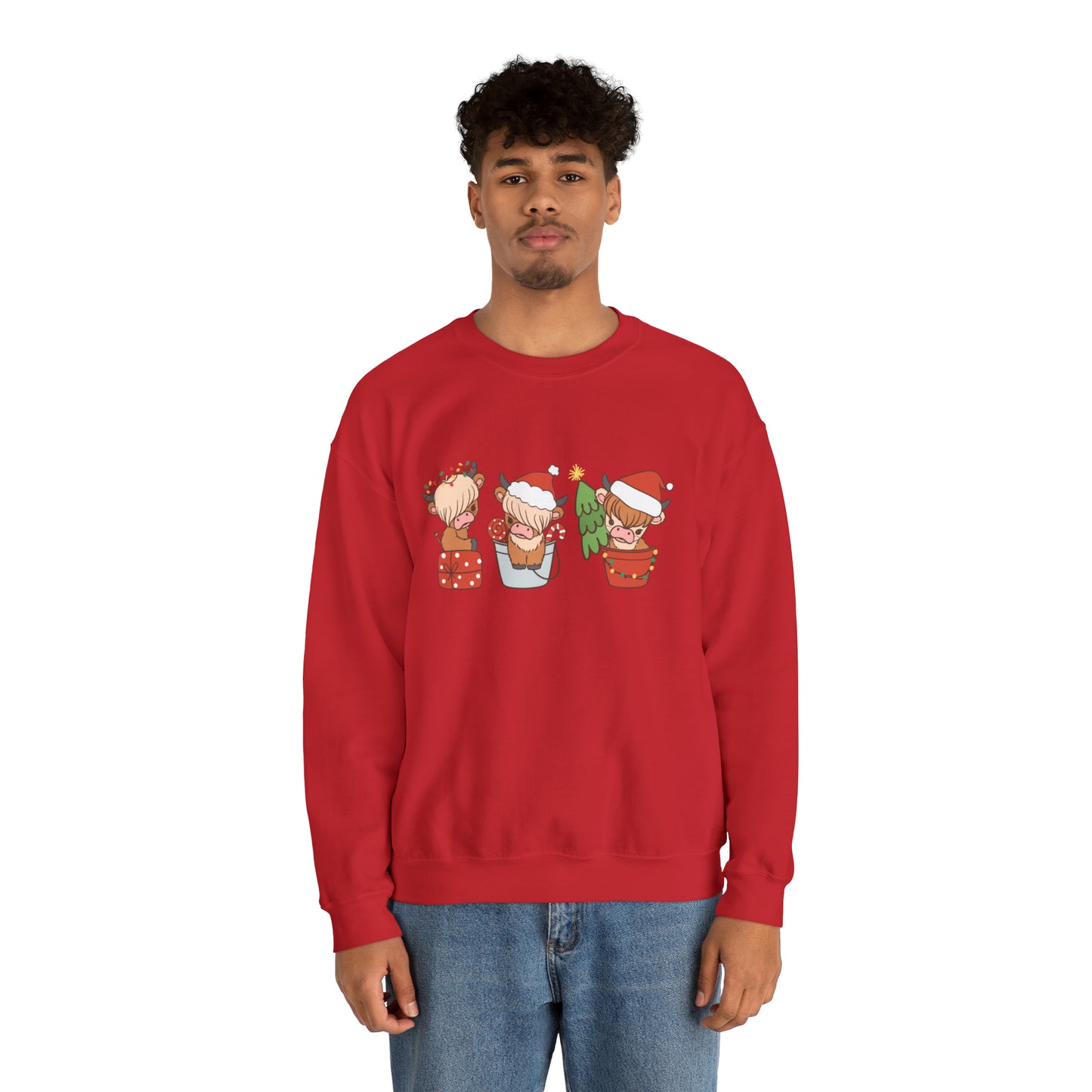 Highland Cows Christmas Unisex Sweatshirt