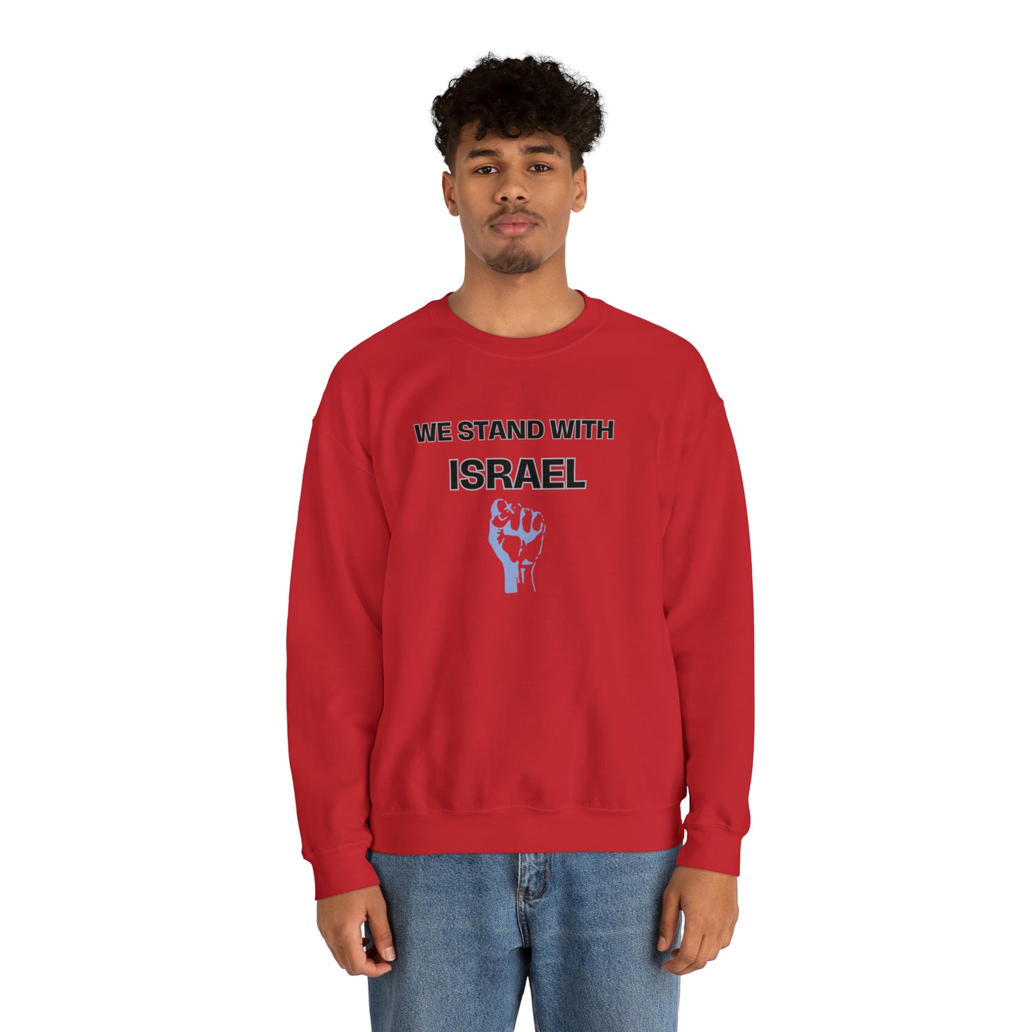 We Stand For Israel Unisex Heavy Blend™ Crewneck Sweatshirt