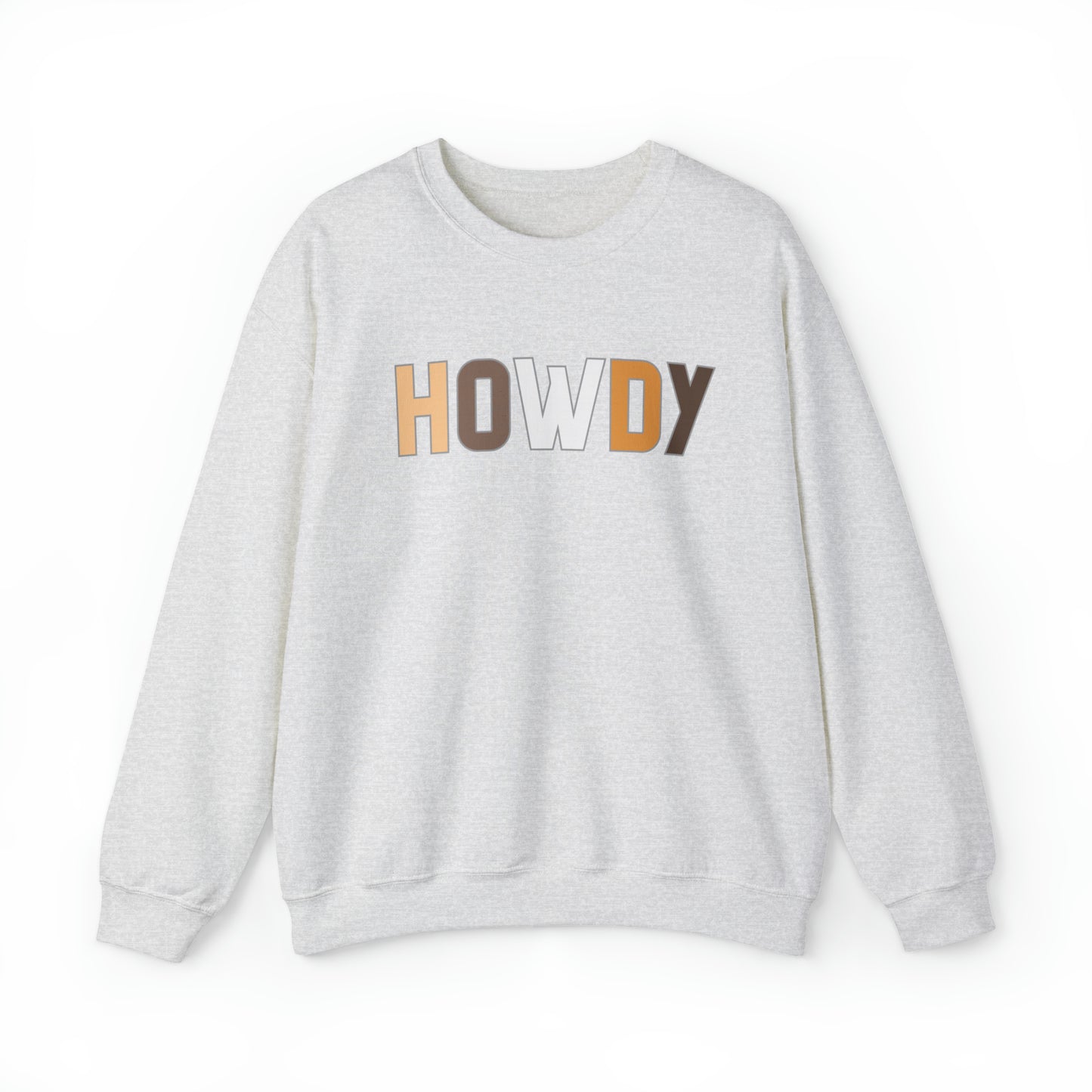 Howdy Beige Unisex Heavy Blend Crewneck Sweatshirt