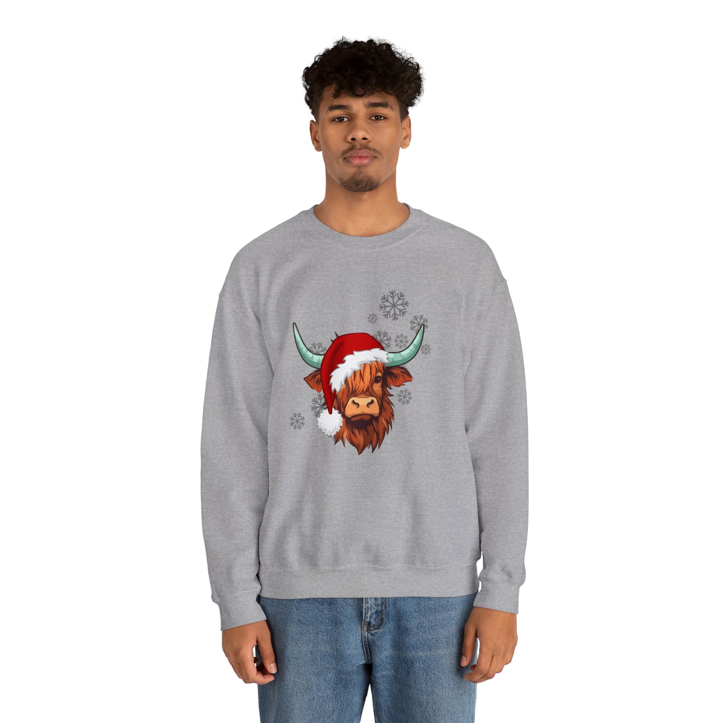 Highland Cow Santa Unisex Sweatshirt