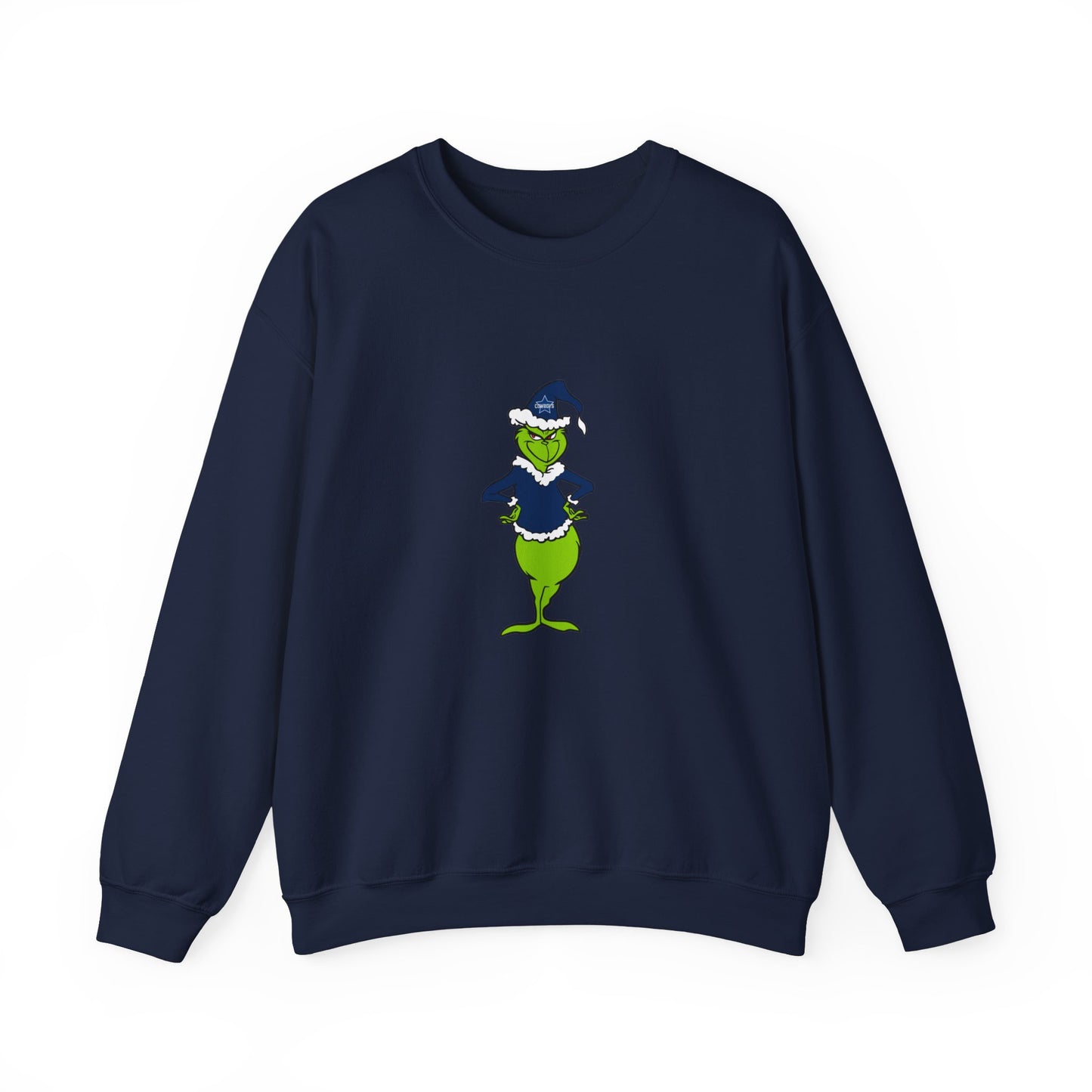 Dallas Cowboys Grinch Unisex Heavy Blend Crewneck Sweatshirt