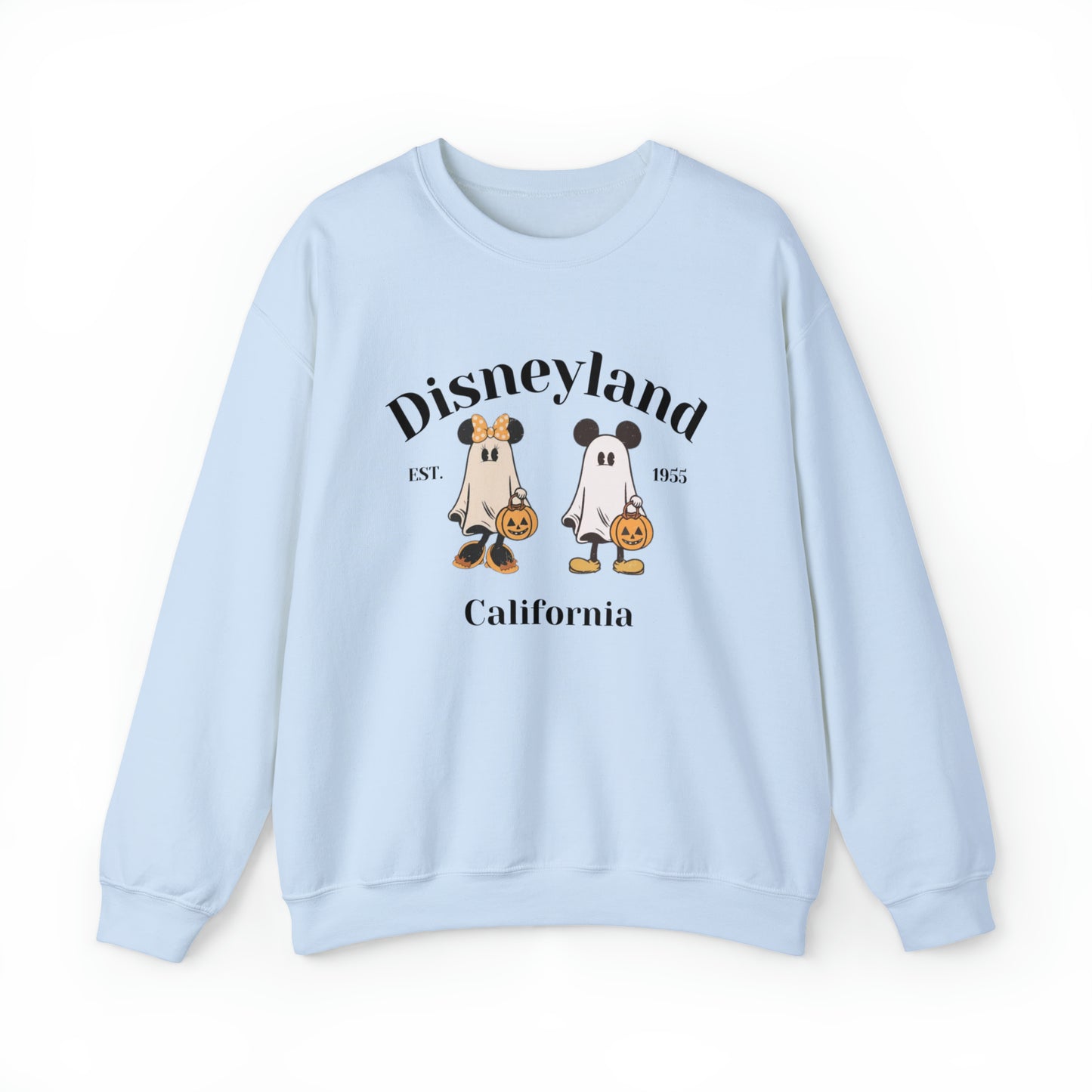 Disneyland Mickey And Minnie Ghost Unisex Heavy Blend Crewneck Sweatshirt