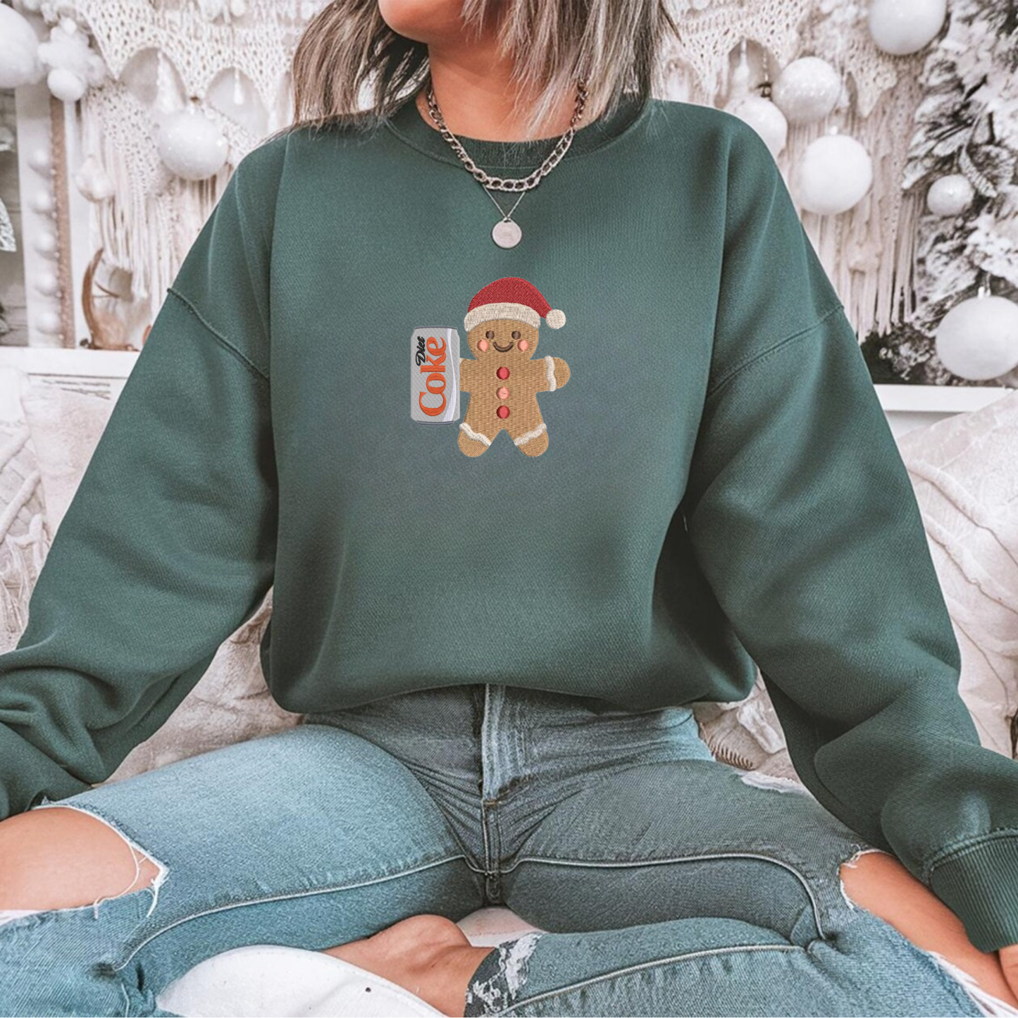 Gingerbread custom holiday drink sweatshirt