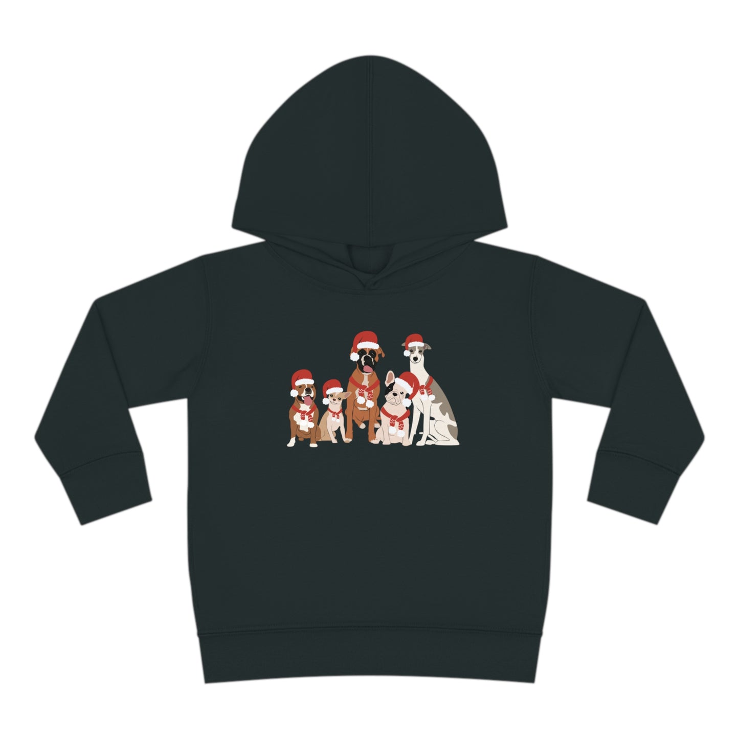Santa Dogs Toddler Pullover Fleece Hoodie