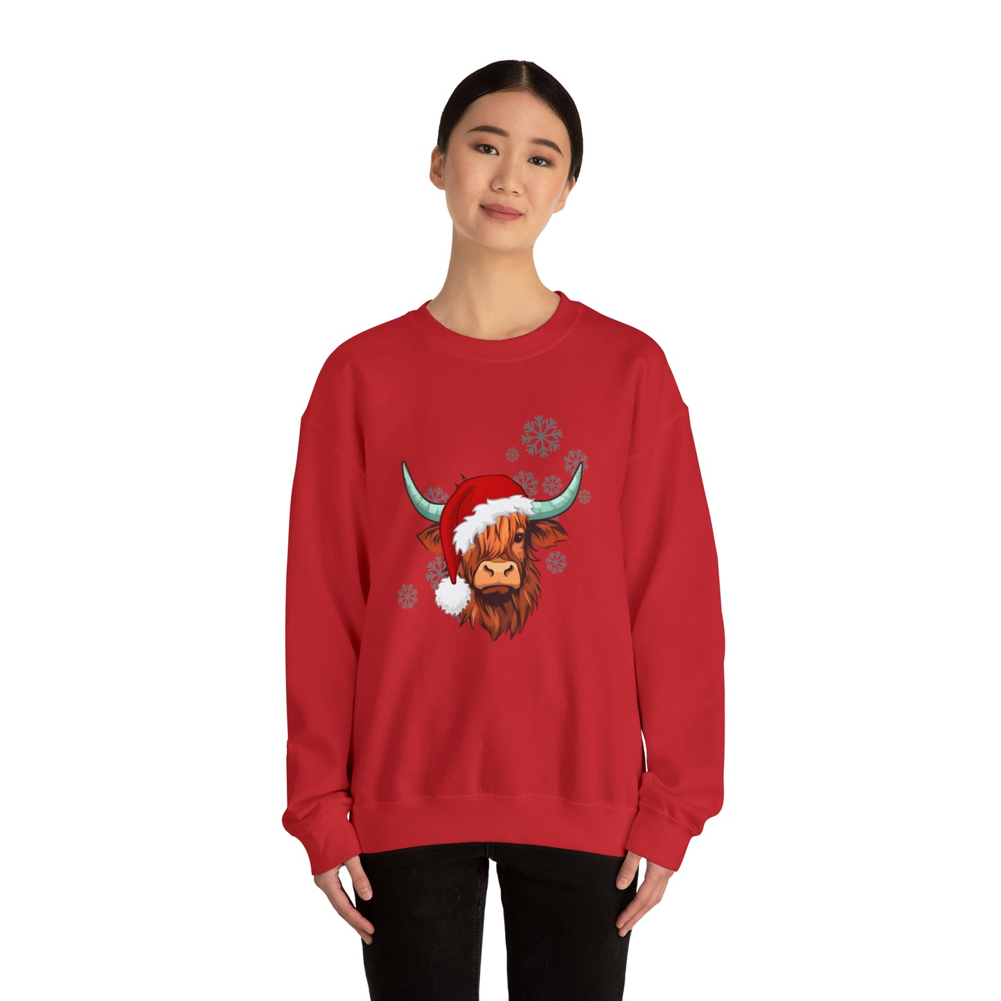 Highland Cow Santa Unisex Sweatshirt