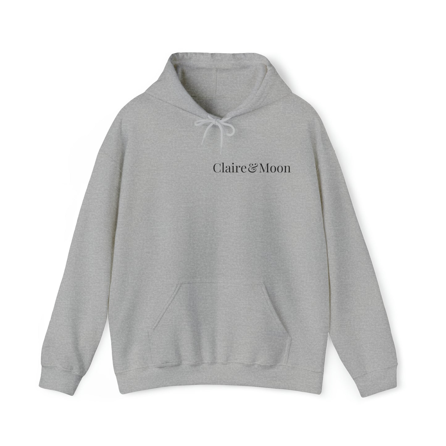 Claireandmoon Black Logo Unisex Heavy Blend™ Hooded Sweatshirt