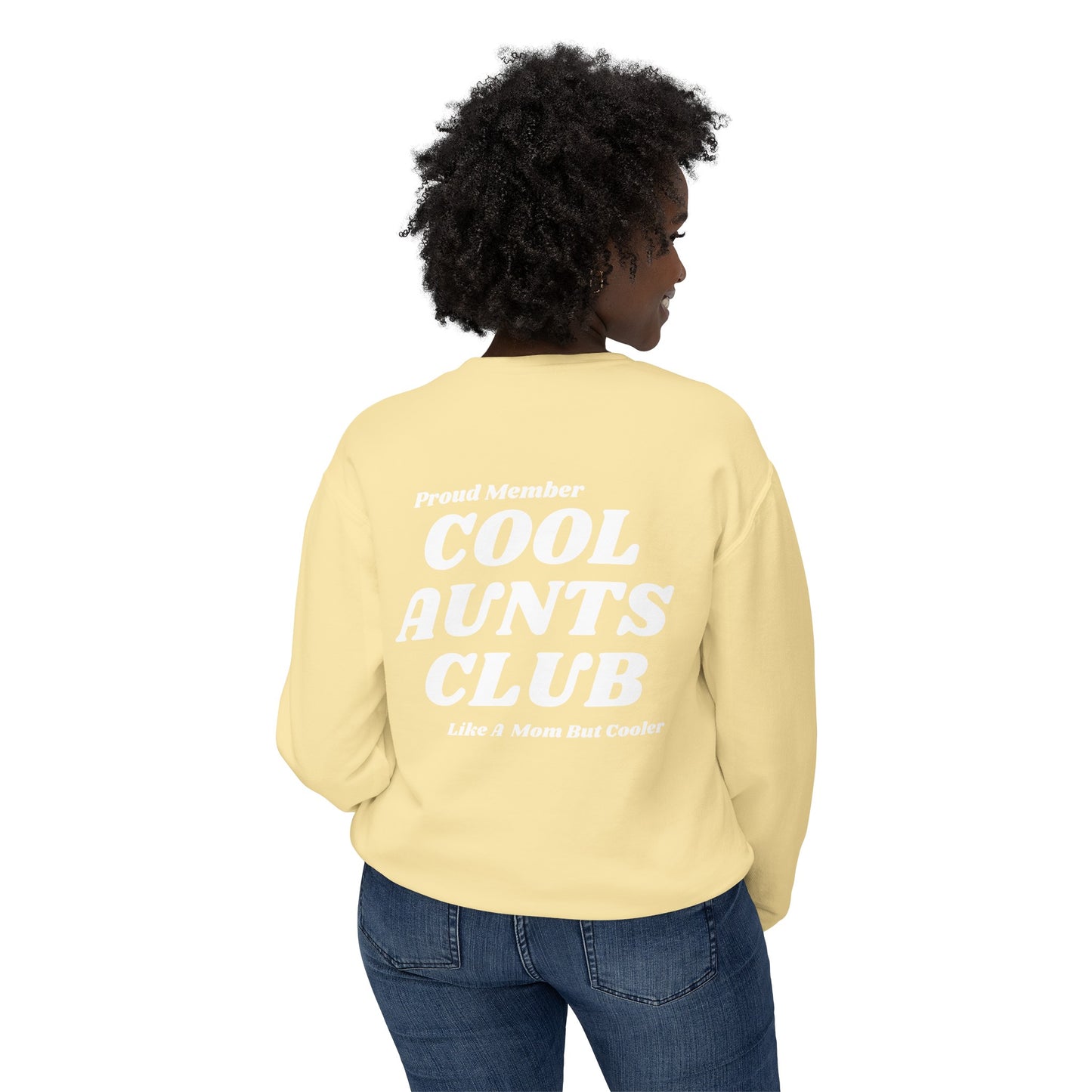 Comfort colors Cool Aunts Club Unisex Lightweight Crewneck Sweatshirt