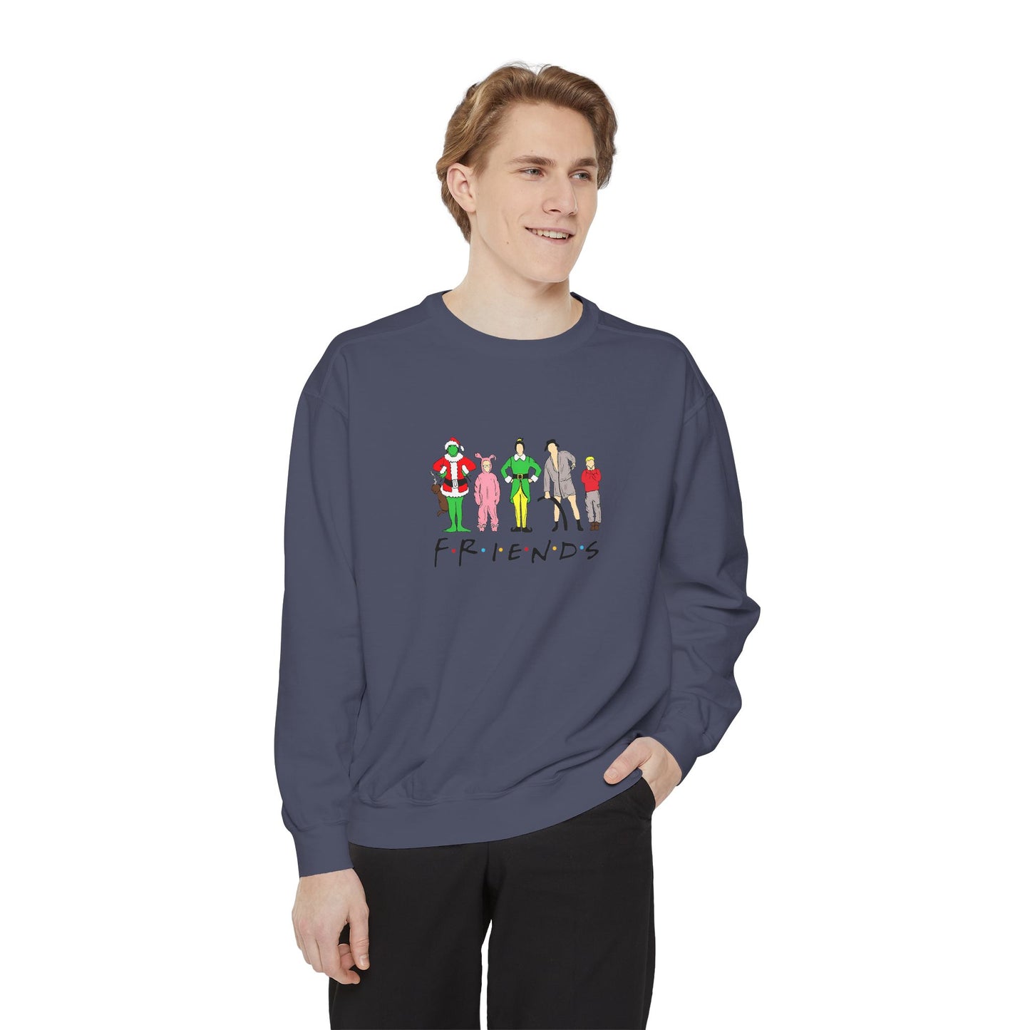 Friends comfort colors Unisex Garment-Dyed Sweatshirt