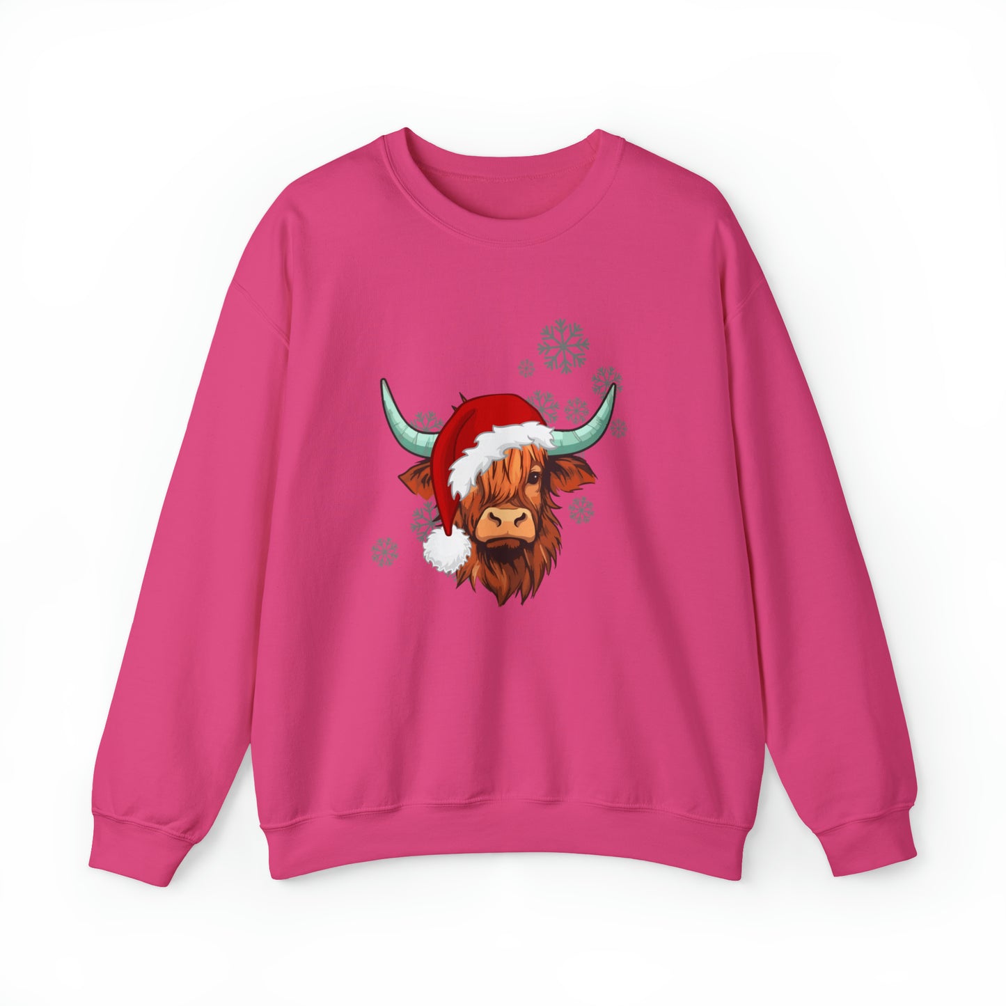 Highland Cow Santa Unisex Sweatshirt