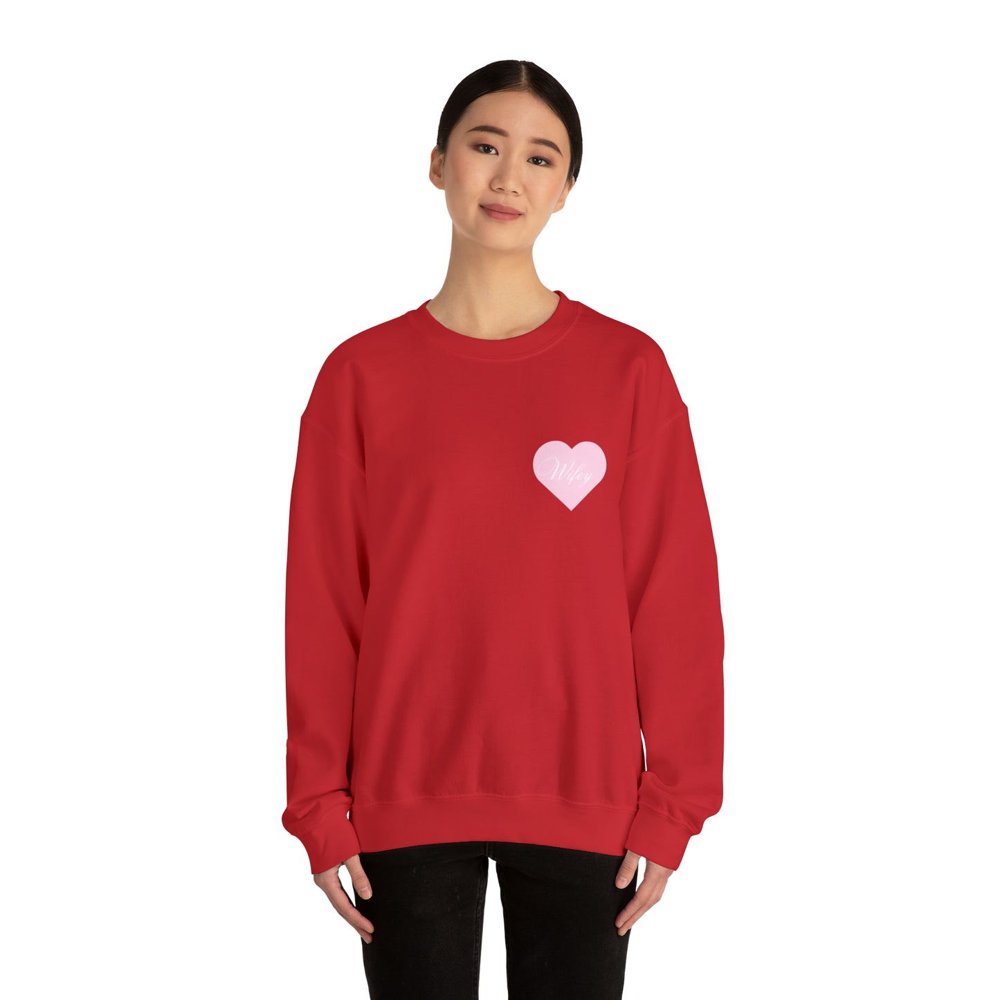 Wifey Heart Unisex Heavy Blend™ Crewneck Sweatshirt