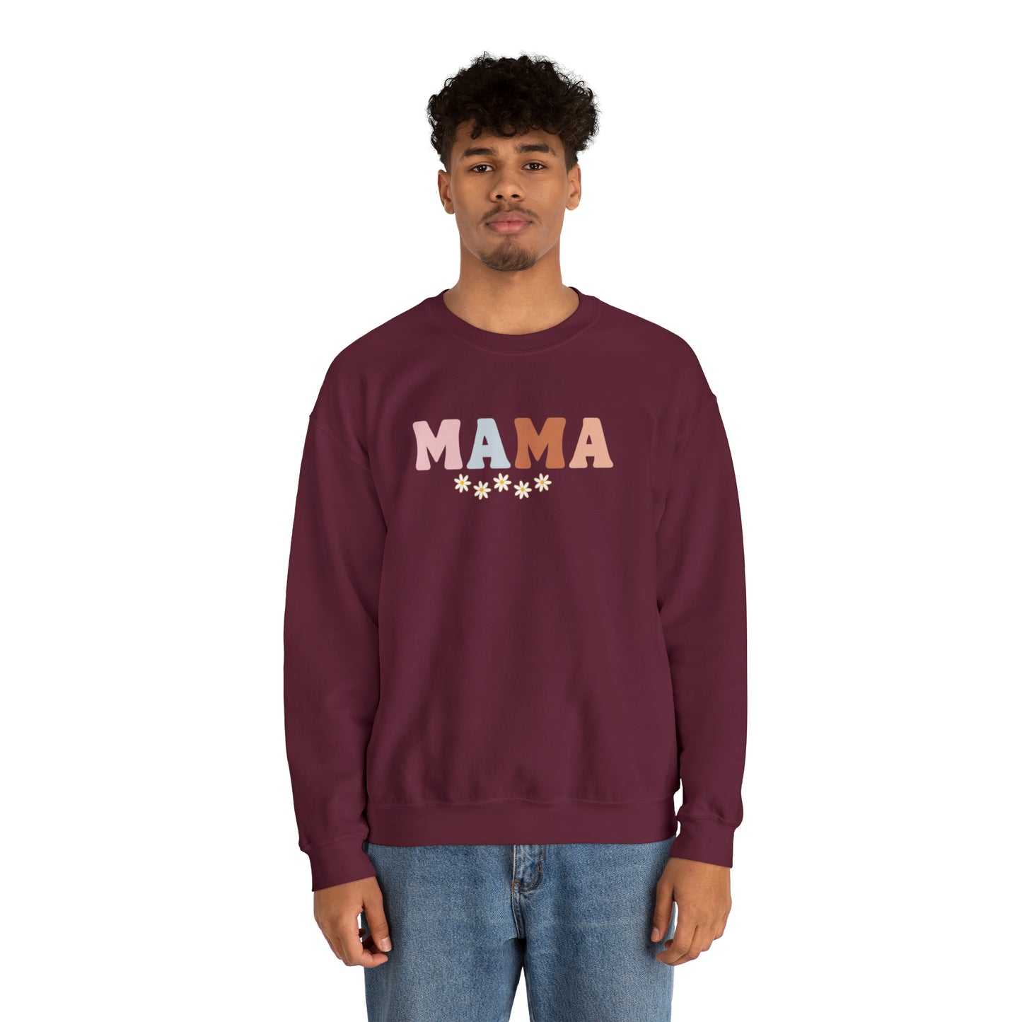 Mama Daisy Unisex Heavy Blend  Crewneck Sweatshirt