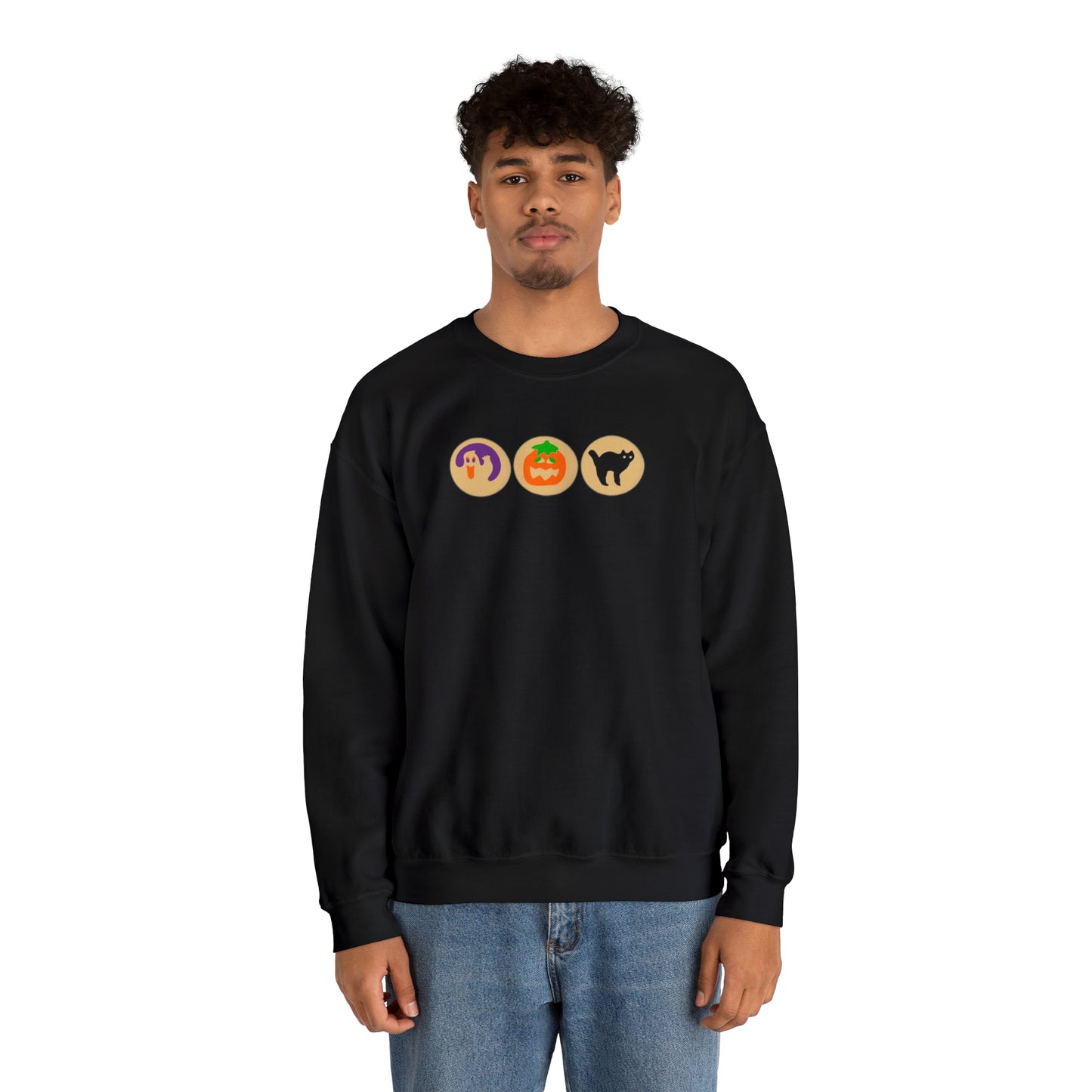 Halloween sugar cookie Unisex Heavy Blend Crewneck Sweatshirt