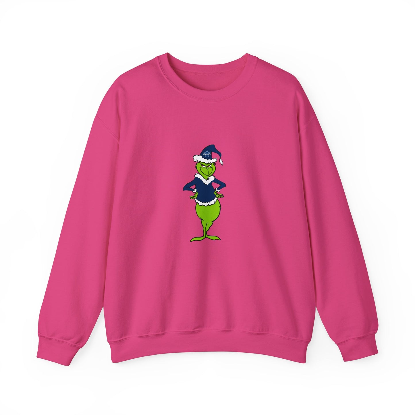 Dallas Cowboys Grinch Unisex Heavy Blend Crewneck Sweatshirt