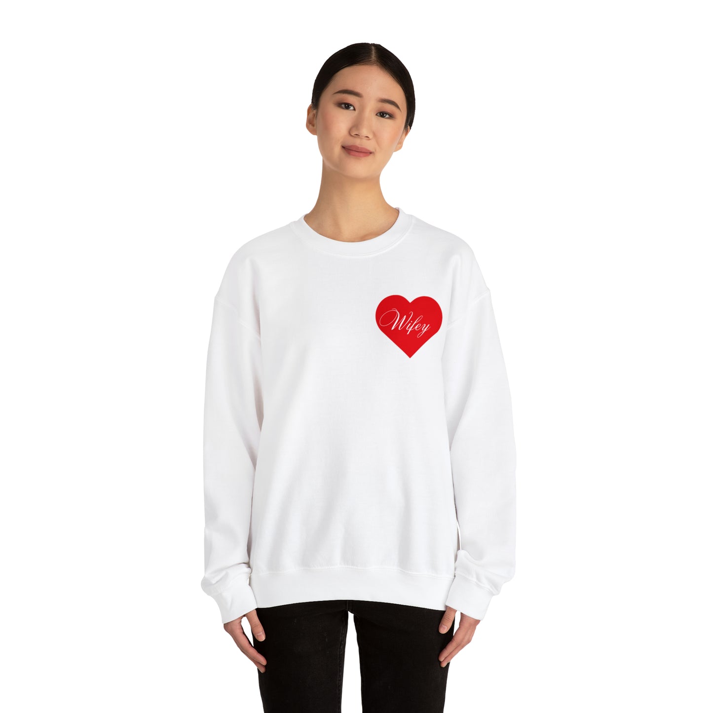 Wifey Heart Unisex Heavy Blend™ Crewneck Sweatshirt