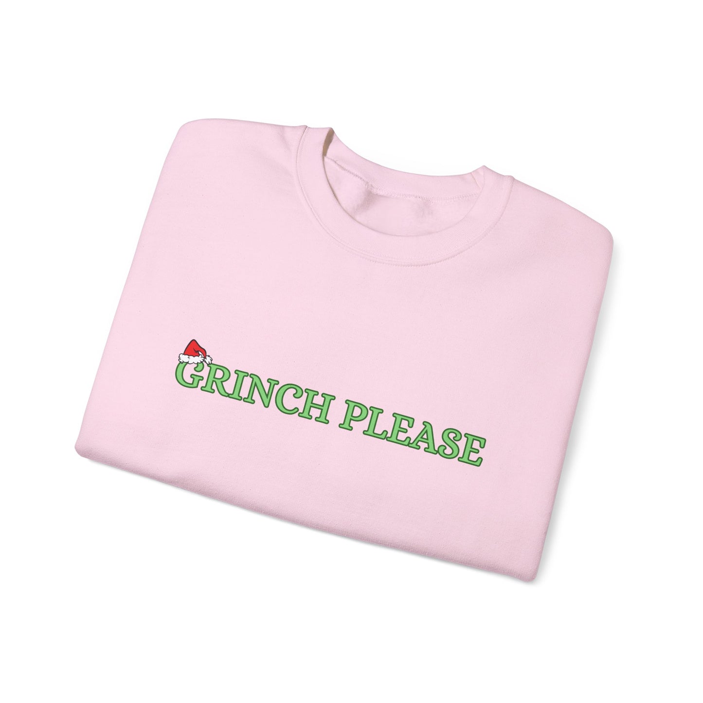 Grinch Please Gildan, Christmas Gift, Cozy Crewneck, Holiday Apparel, Unisex Sweatshirt, Trendy Winter Fashion