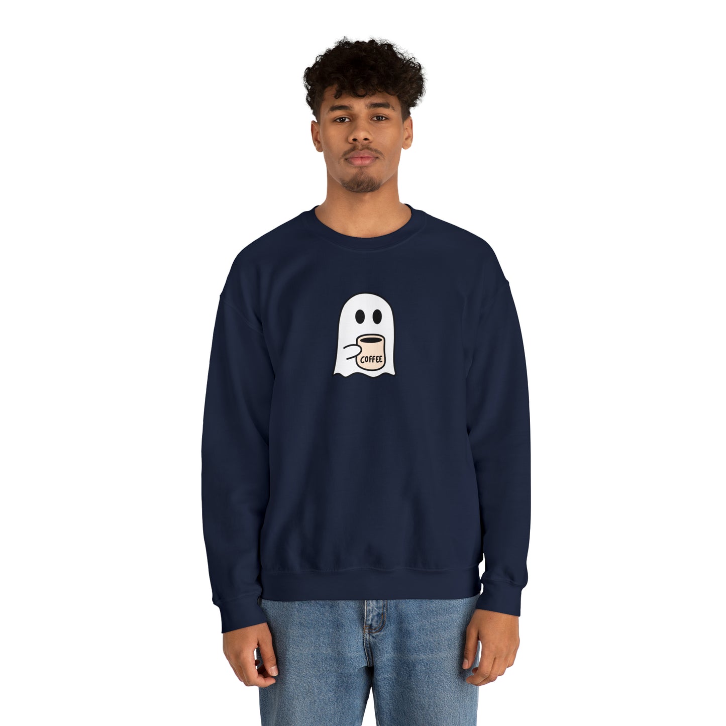 Ghost Coffee Unisex Heavy Blend Crewneck Sweatshirt