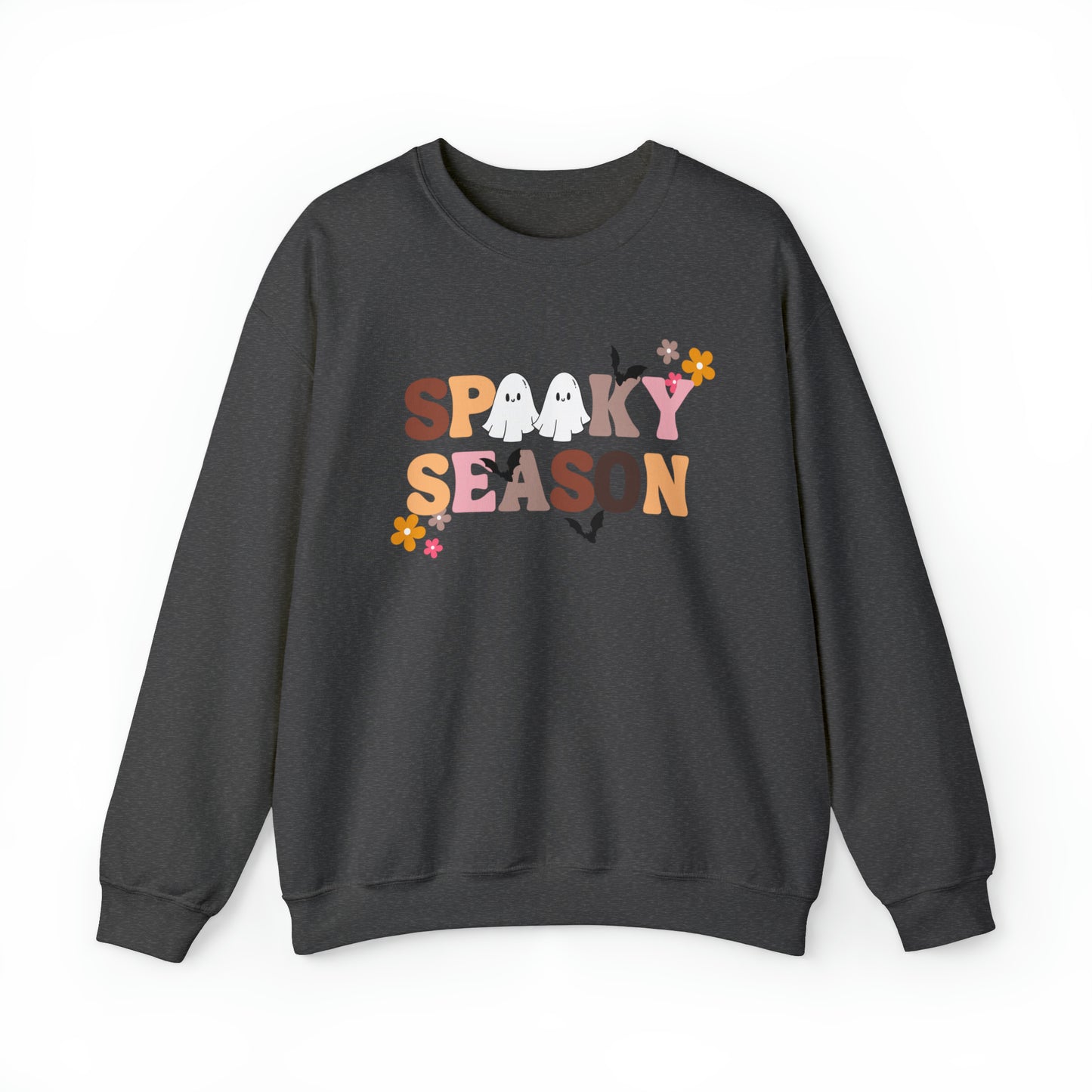 Spooky Season Ghosts Unisex Heavy Blend Crewneck Sweatshirt