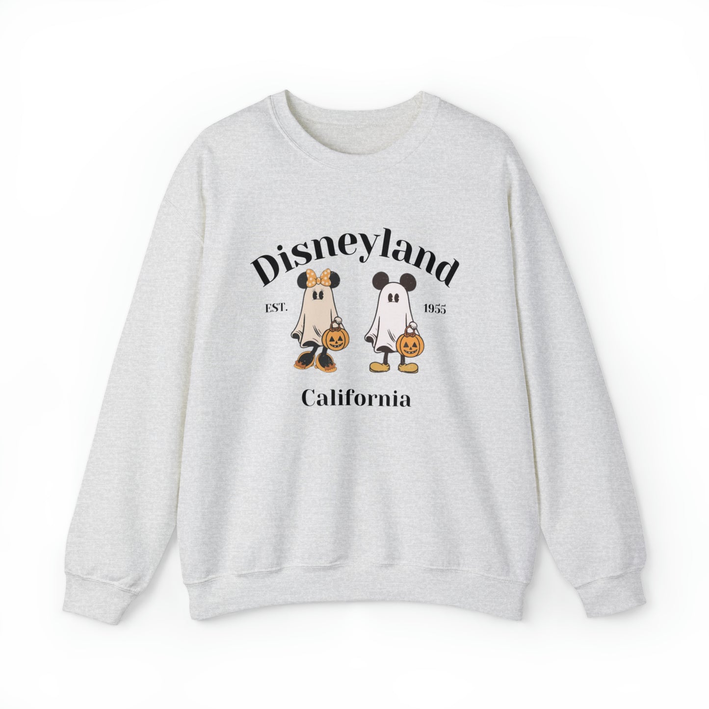 Disneyland Mickey And Minnie Ghost Unisex Heavy Blend Crewneck Sweatshirt