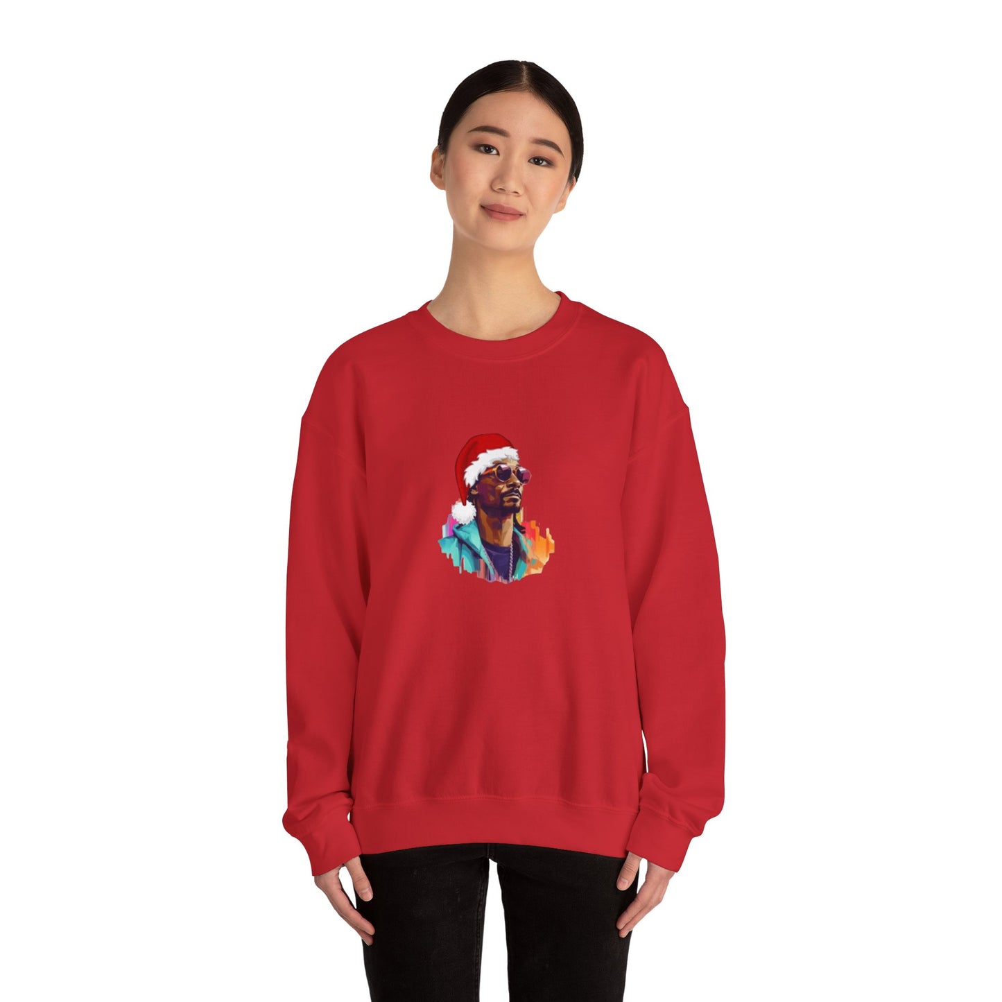 Snoop Dog Christmas Unisex Heavy Blend Crewneck Sweatshirt