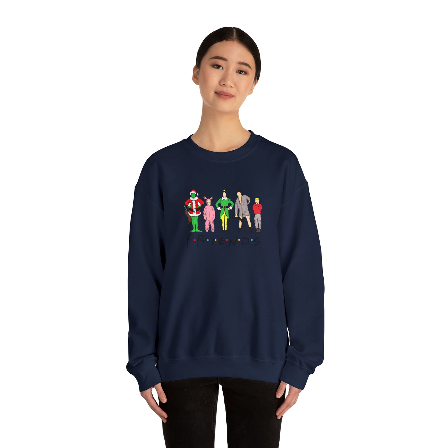 Friends Christmas Unisex Heavy Blend Crewneck Sweatshirt