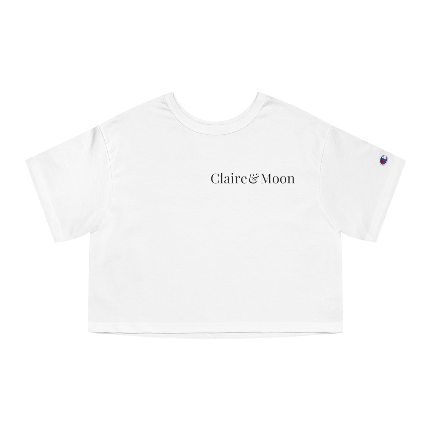 Claireandmoon Logo Champion Women's Heritage Cropped T-Shirt