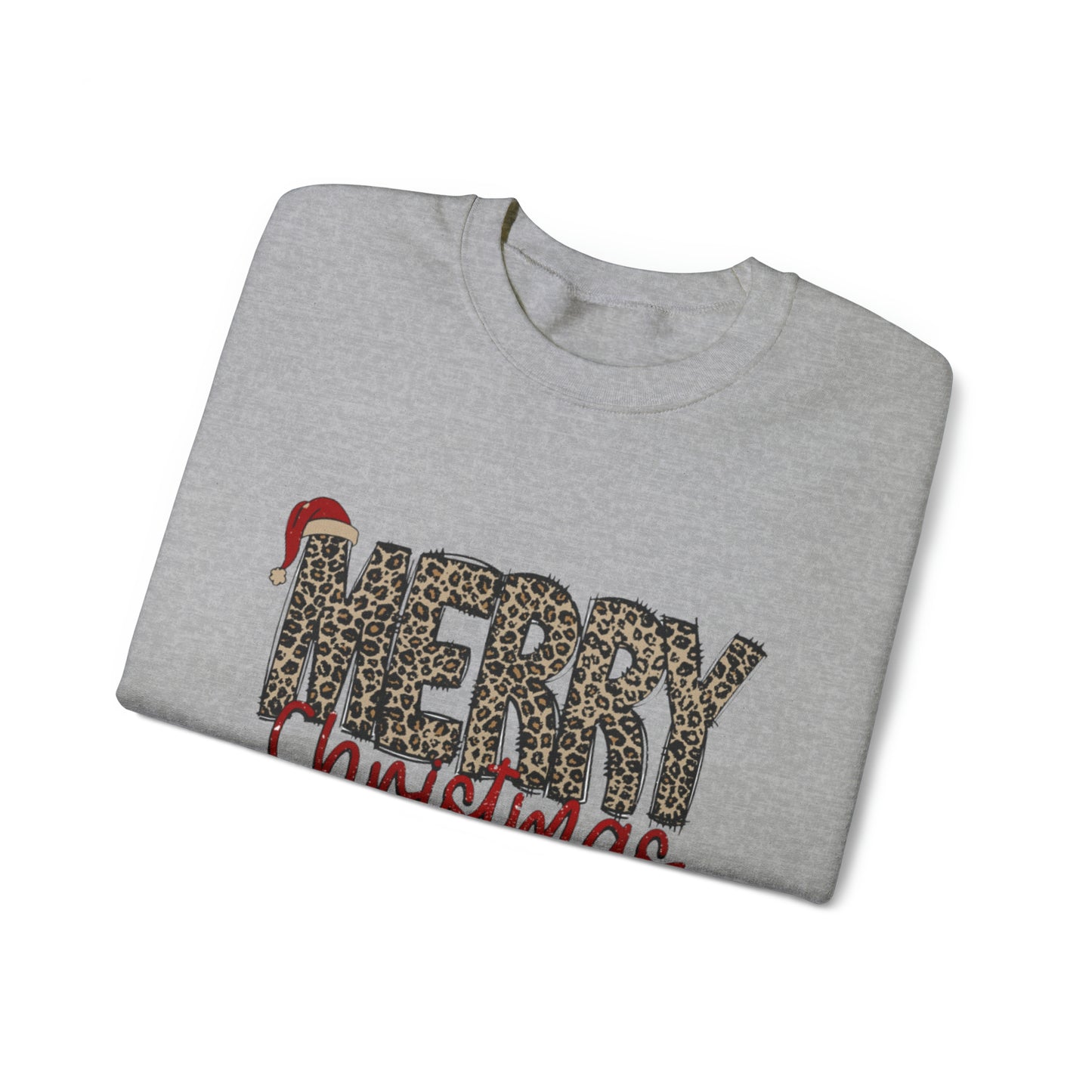 Merry Christmas Cheetah Unisex Sweatshirt
